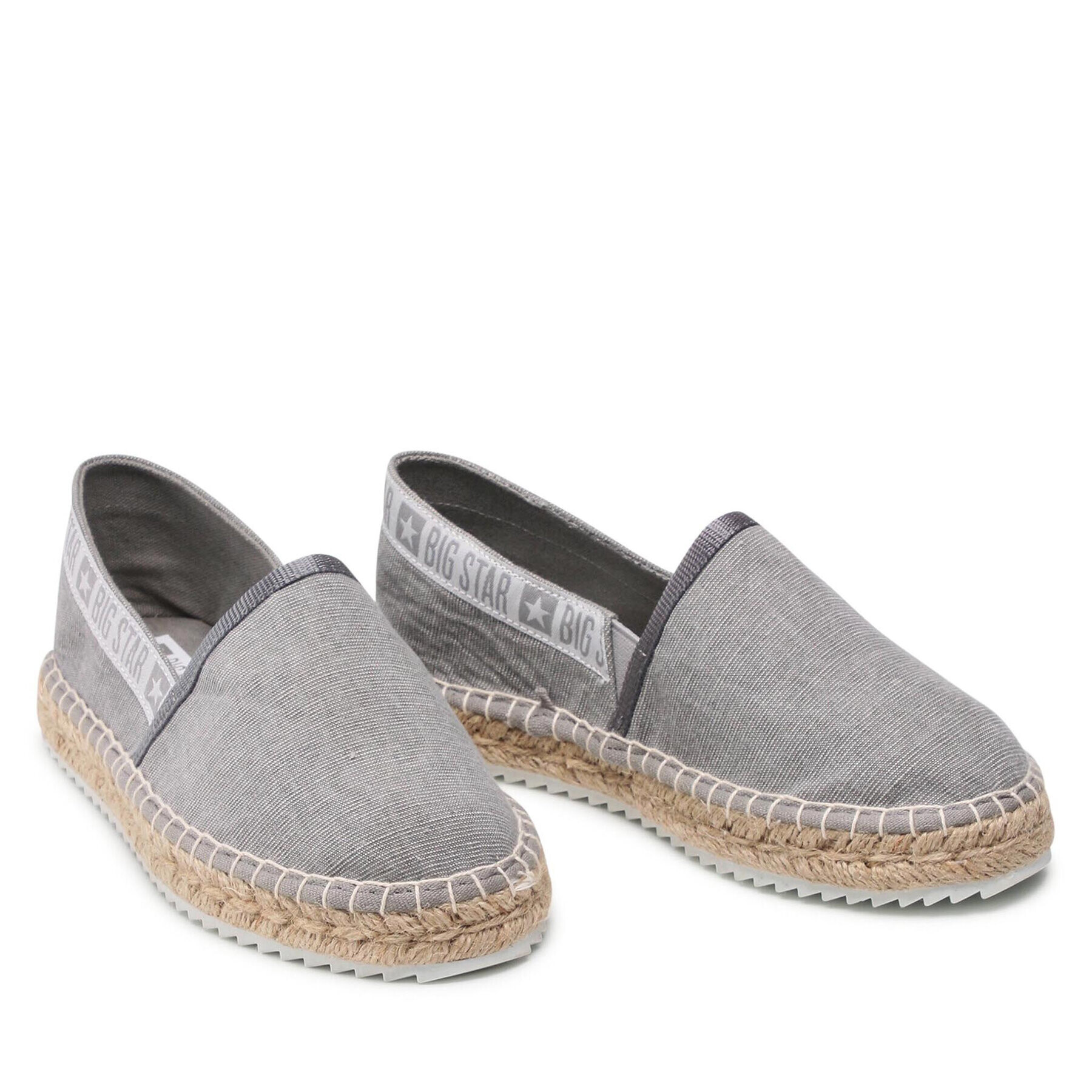 Big Star Shoes Espadrilky JJ274876 Sivá - Pepit.sk