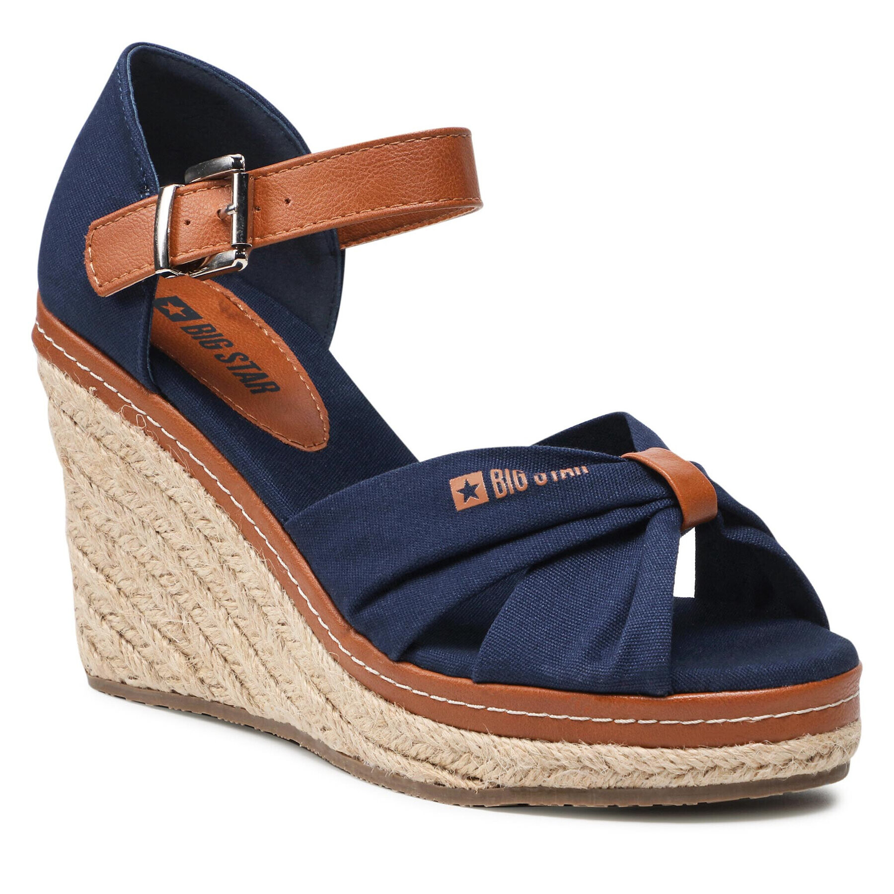 Big Star Shoes Espadrilky JJ274938 Tmavomodrá - Pepit.sk