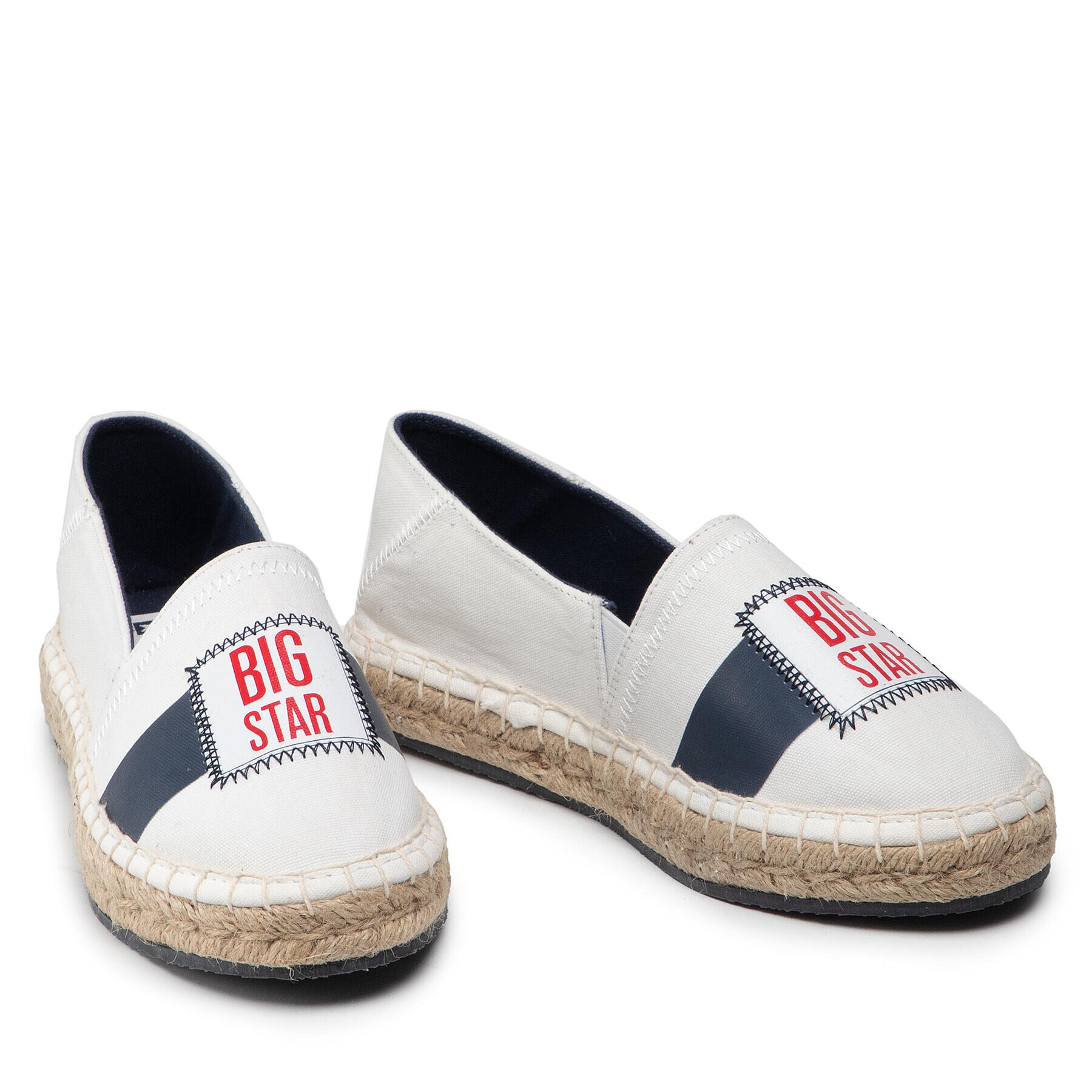 Big Star Shoes Espadrilky JJ274964 Biela - Pepit.sk