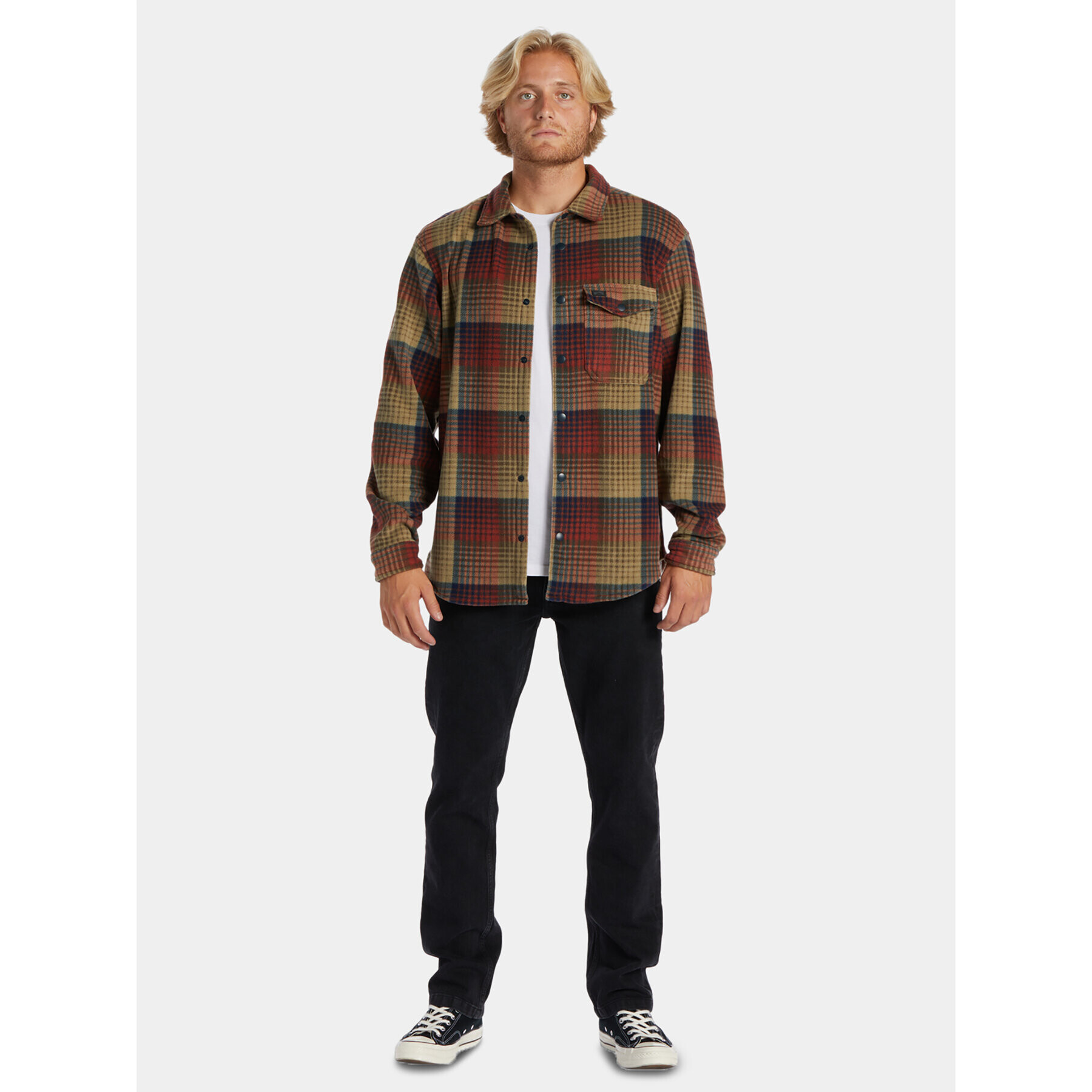 Billabong Prechodná bunda Furnace Flanell ABYFT00101 Hnedá Regular Fit - Pepit.sk