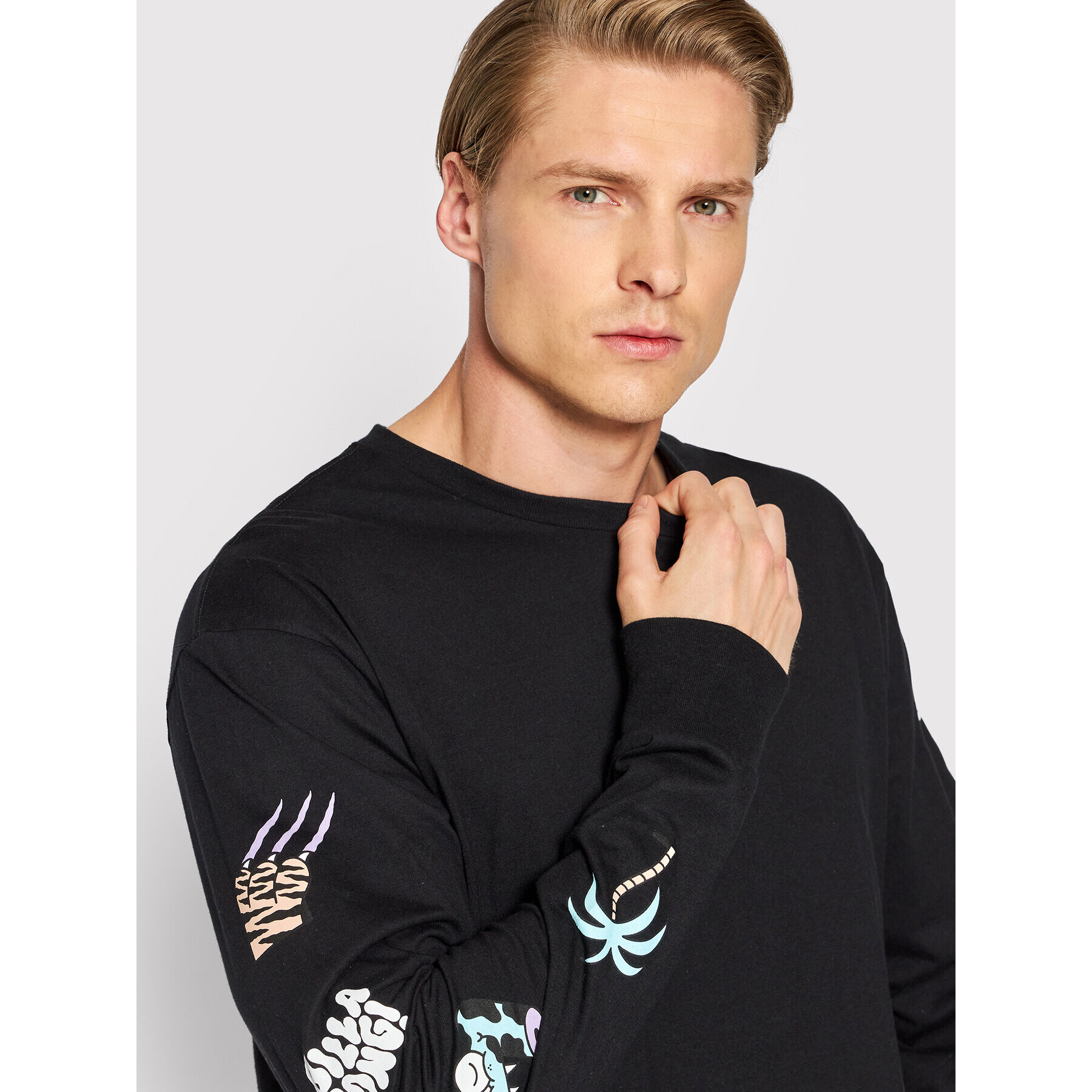 Billabong S dlhými rukávmi Snake Trouble D1LS01 BIS2 Čierna Regular Fit - Pepit.sk