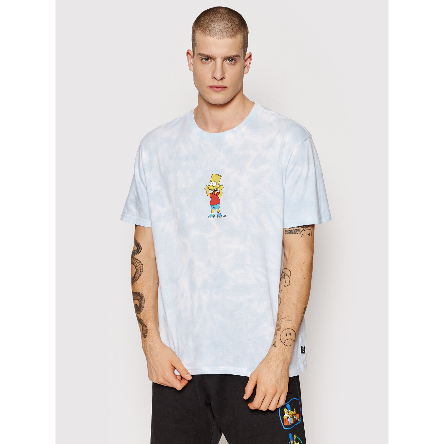 Billabong Tričko SIMPSONS Bart A1SS34 Modrá Relaxed Fit - Pepit.sk