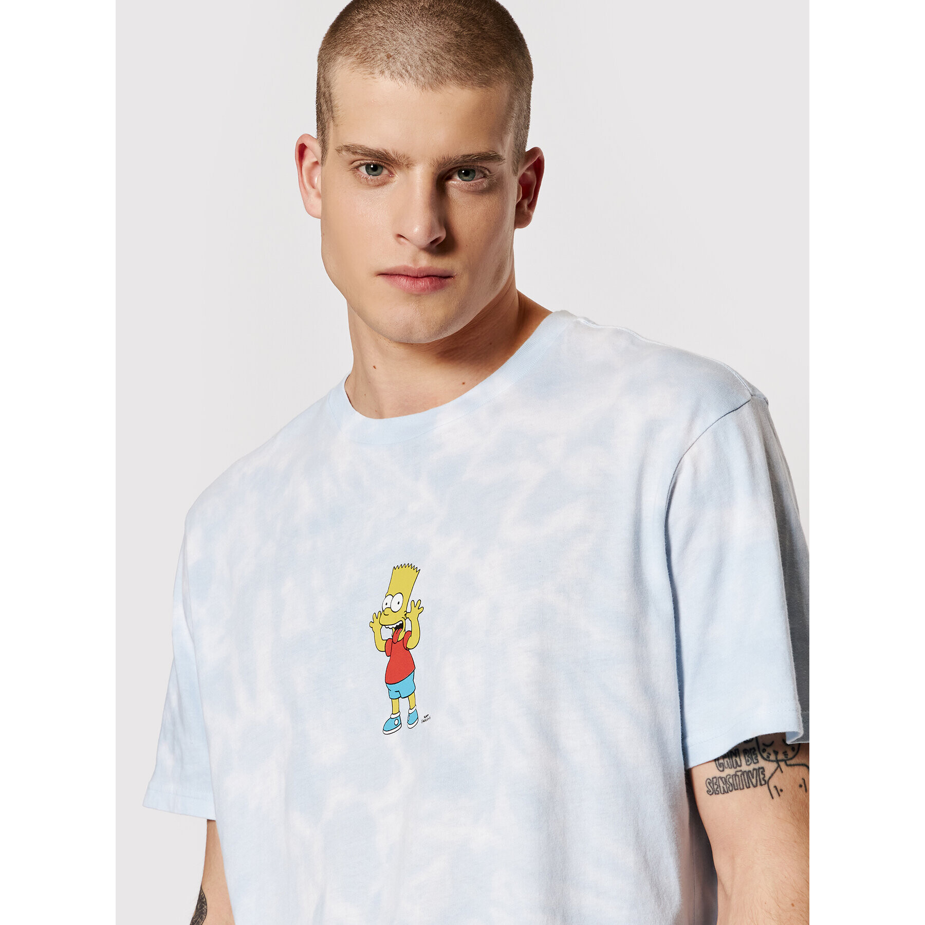 Billabong Tričko SIMPSONS Bart A1SS34 Modrá Relaxed Fit - Pepit.sk