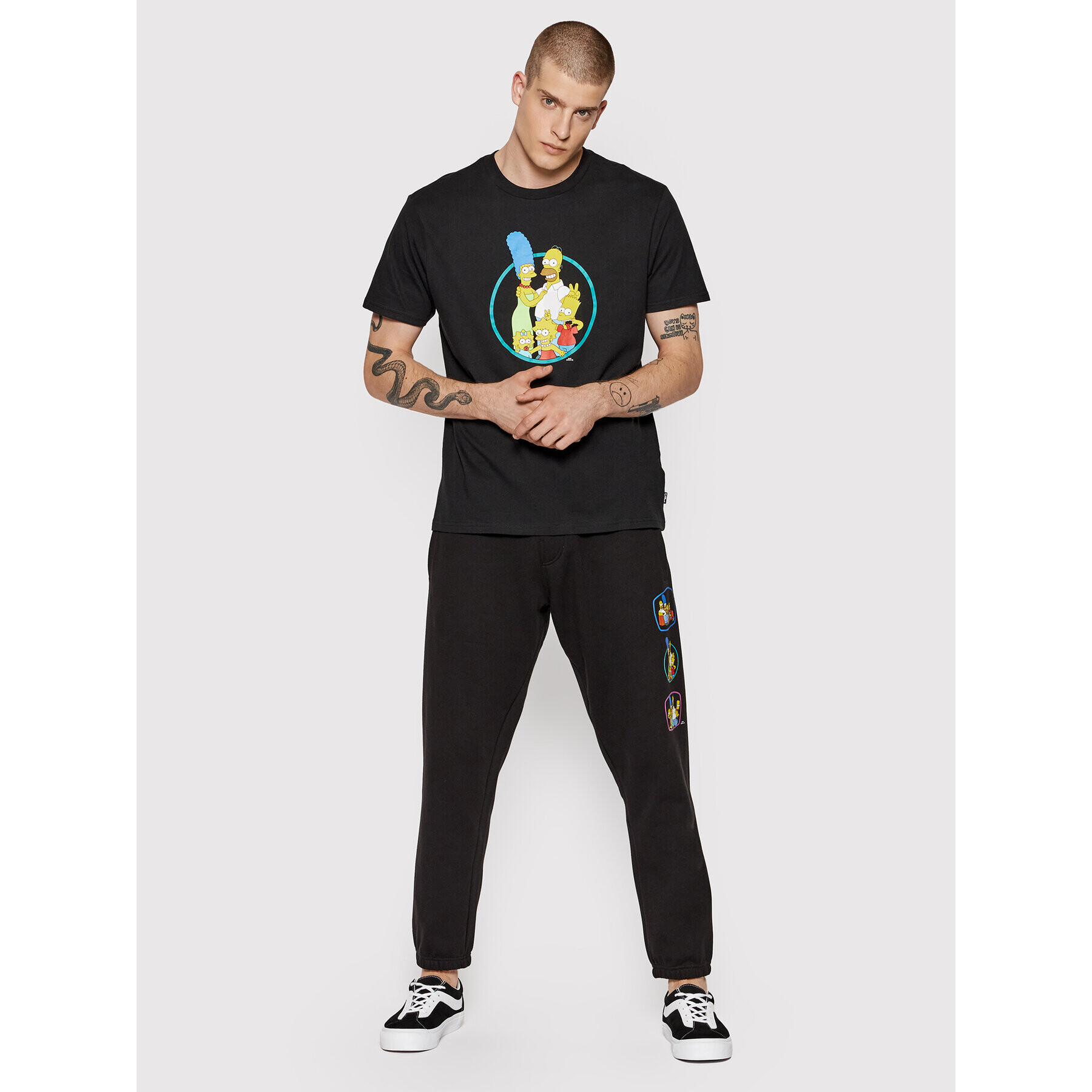 Billabong Tričko SIMPSONS Family A1SS36 Čierna Relaxed Fit - Pepit.sk