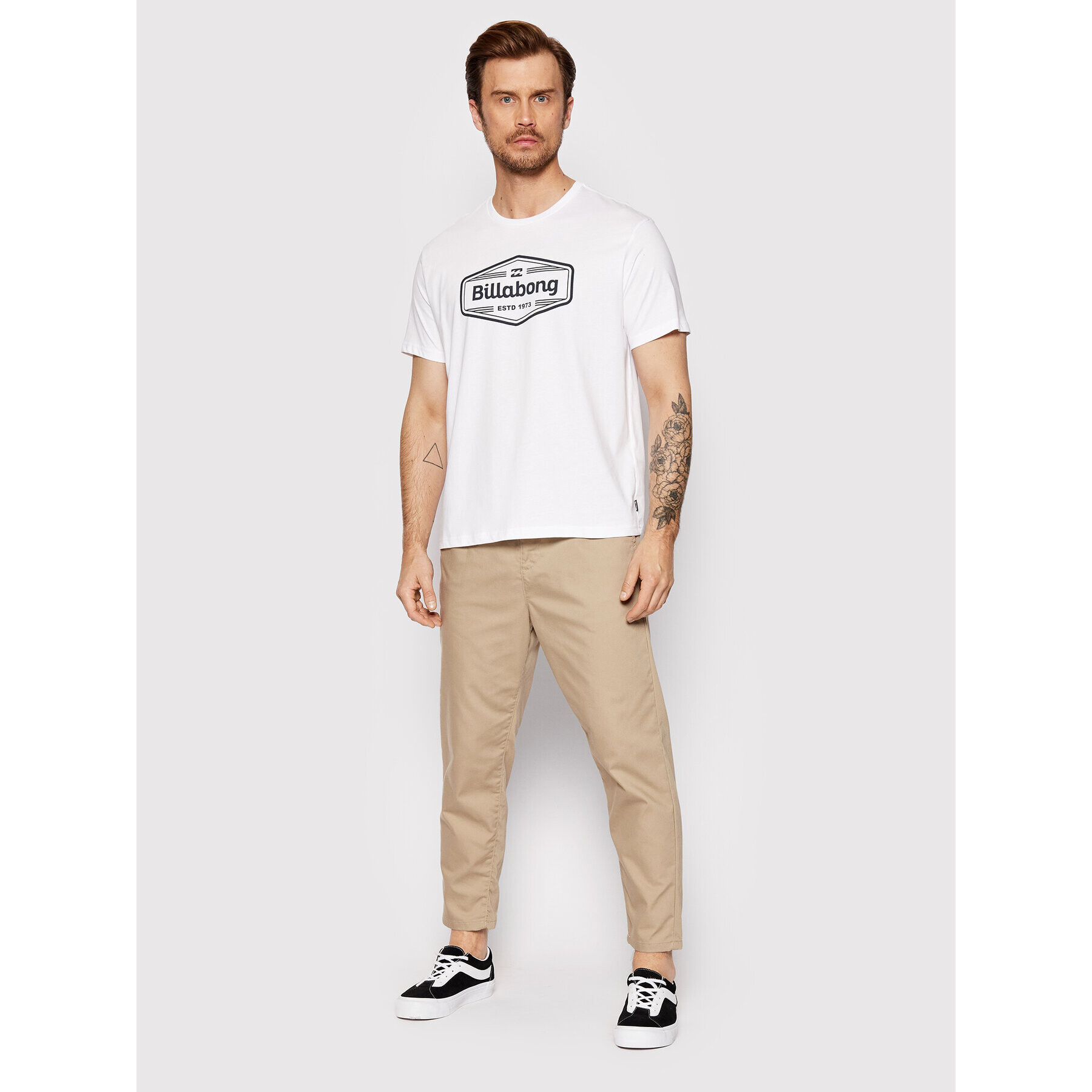 Billabong Tričko Trademark C1SS62 BIP2 Biela Regular Fit - Pepit.sk