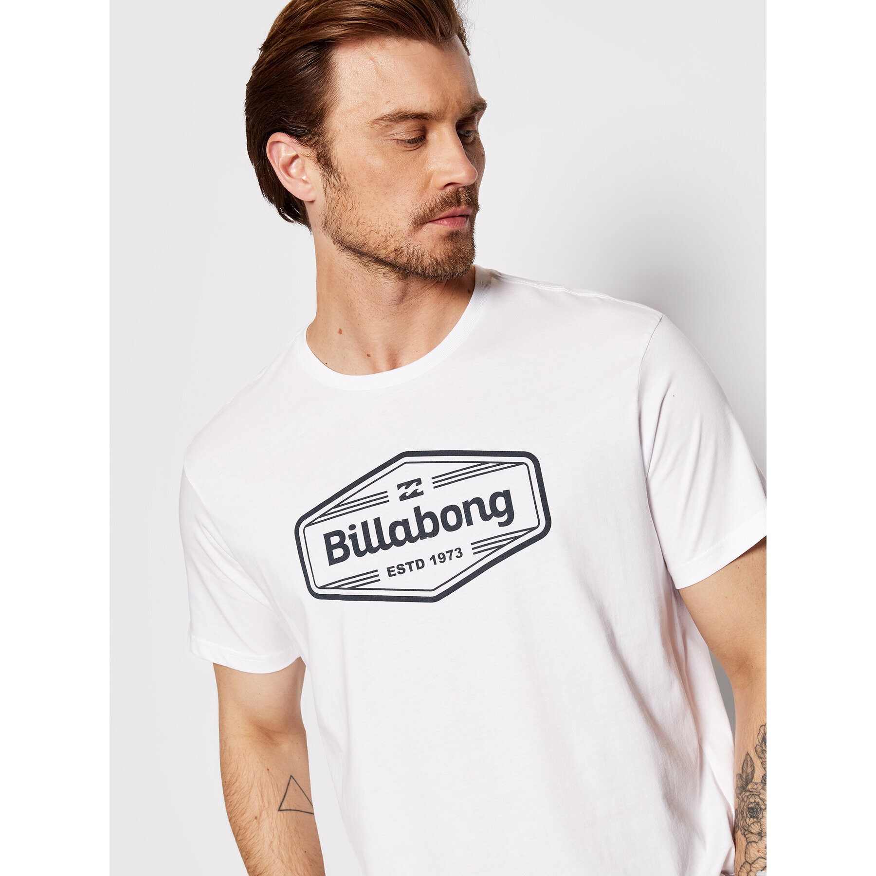 Billabong Tričko Trademark C1SS62 BIP2 Biela Regular Fit - Pepit.sk