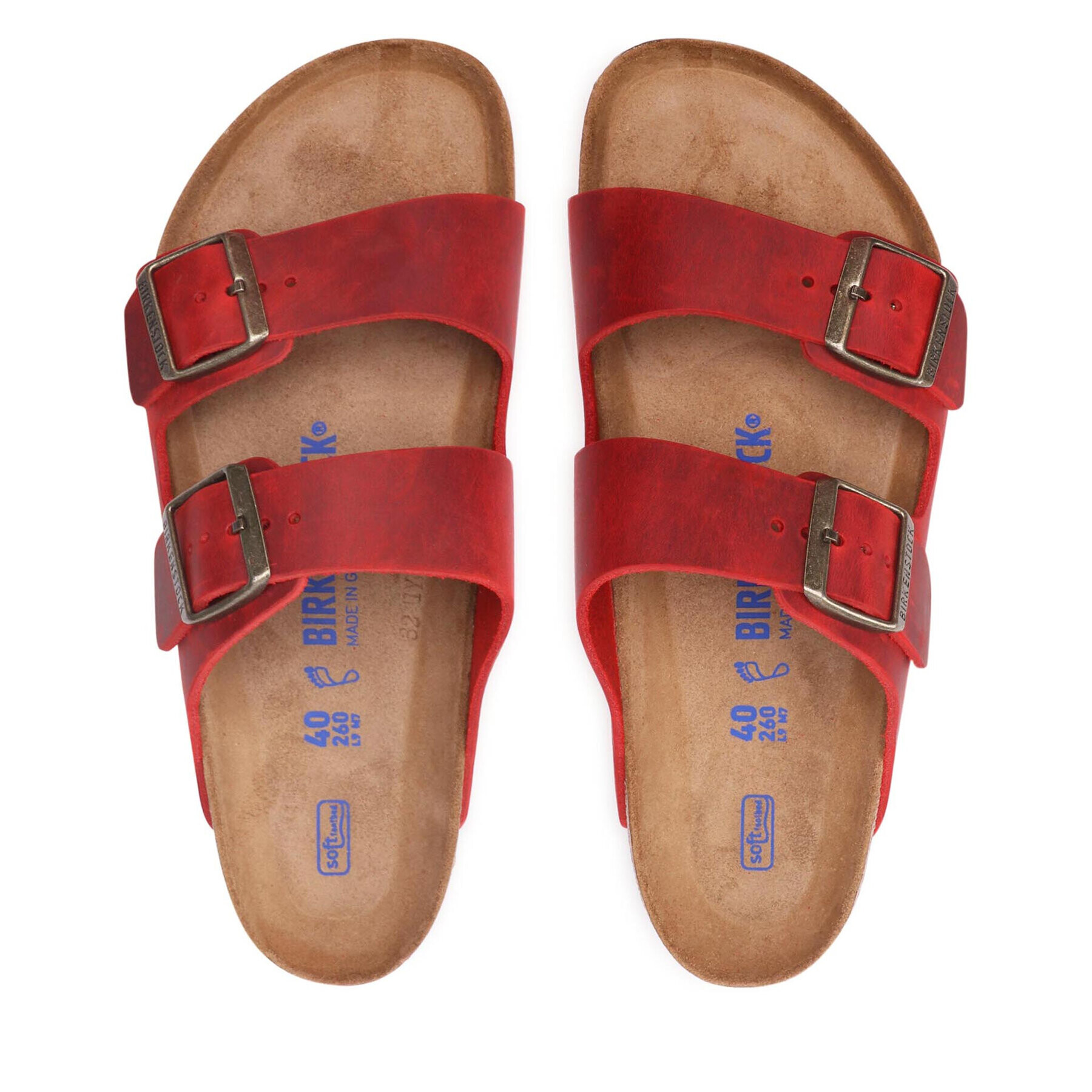 Birkenstock Šľapky Arizona Bs 1020730 Červená - Pepit.sk