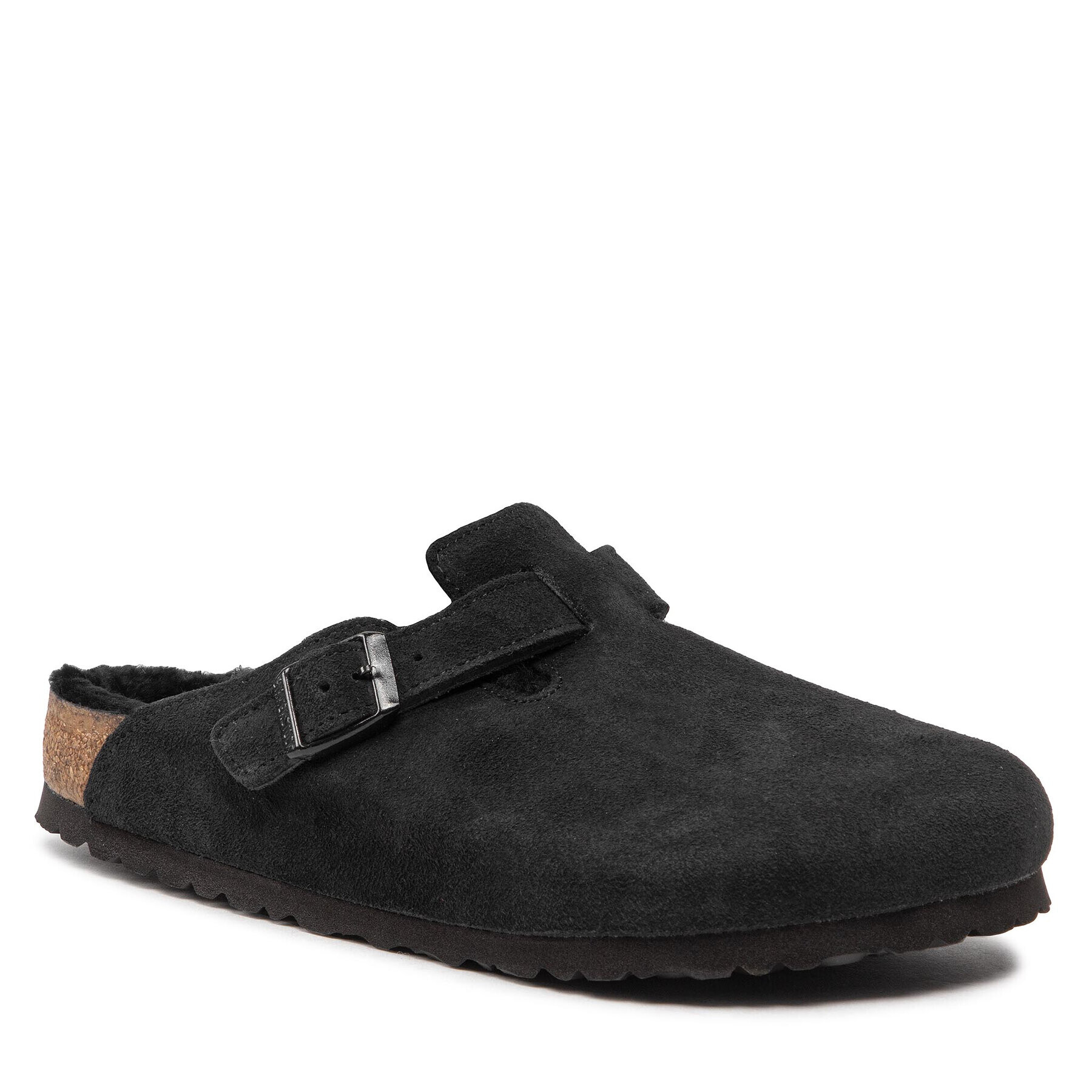 Birkenstock Šľapky Boston Vl/Sheraling 0259881 Čierna - Pepit.sk