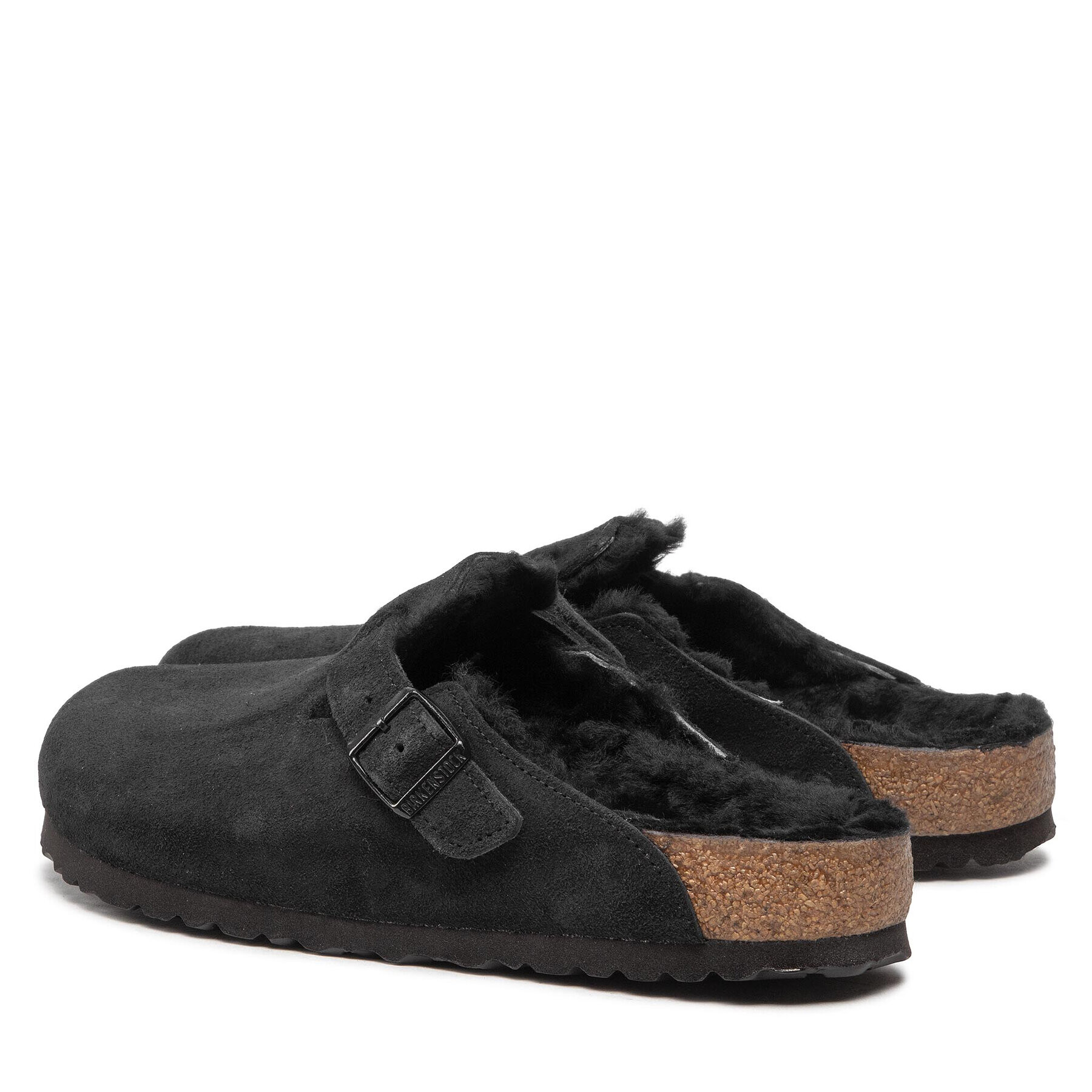 Birkenstock Šľapky Boston Vl/Sheraling 0259881 Čierna - Pepit.sk