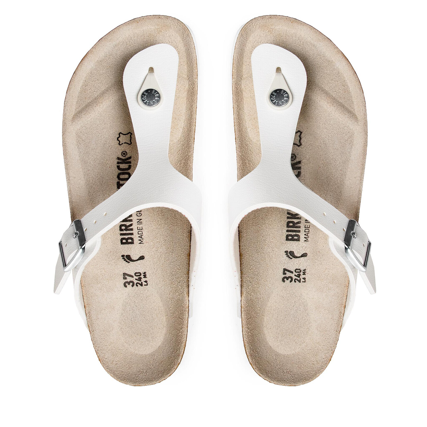 Birkenstock Žabky Gizeh 0043733 Biela - Pepit.sk