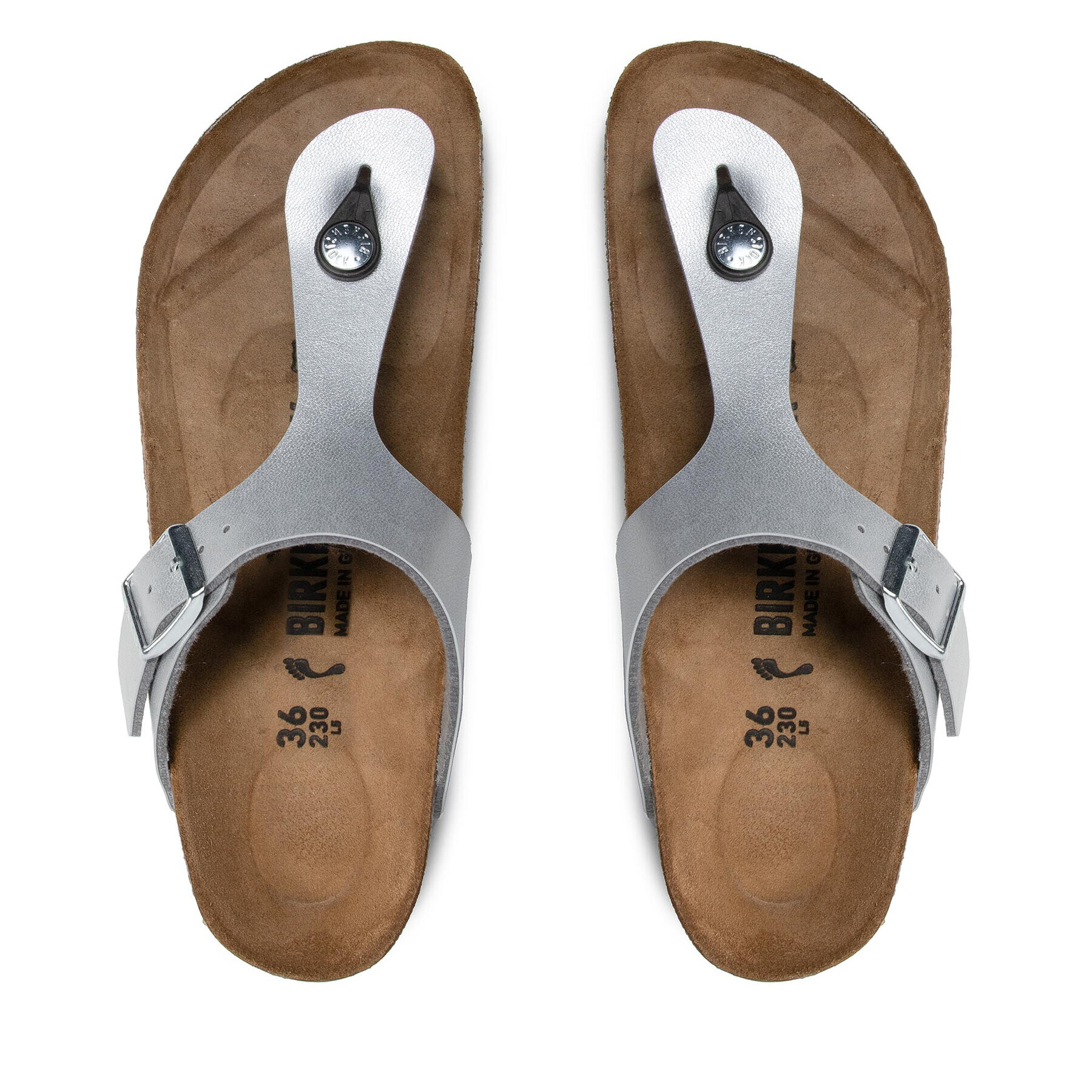 Birkenstock Žabky Gizeh Bs 0043853 Strieborná - Pepit.sk