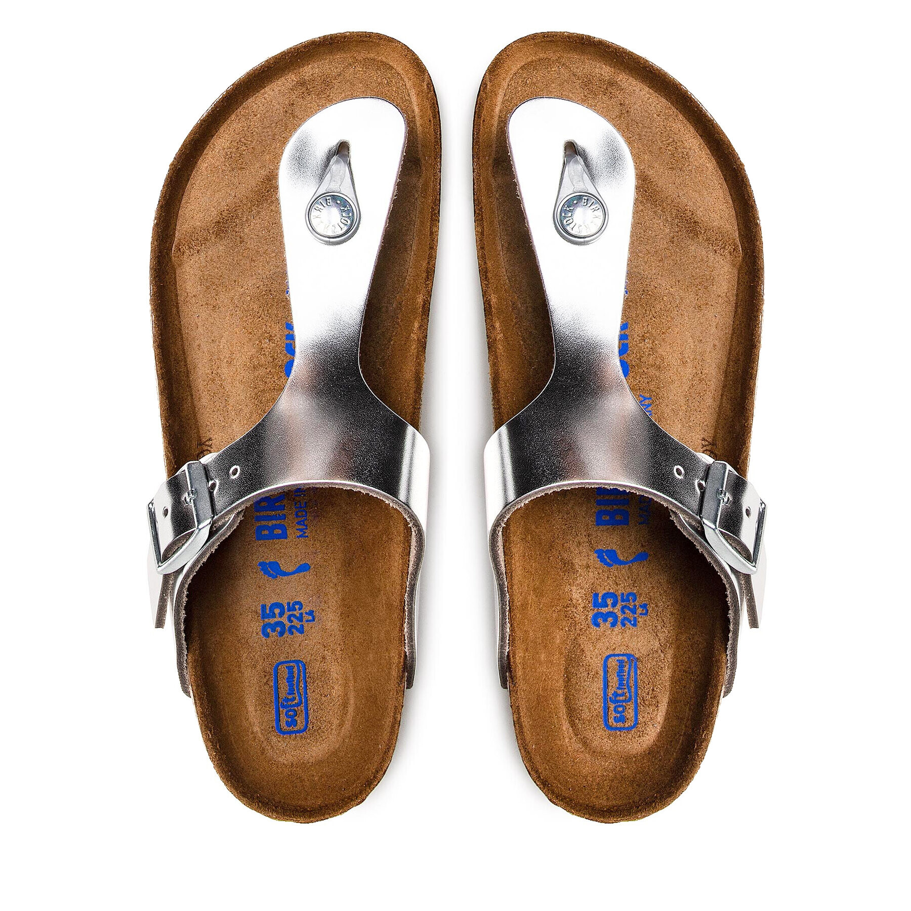 Birkenstock Žabky Gizeh Bs 1003675 Strieborná - Pepit.sk