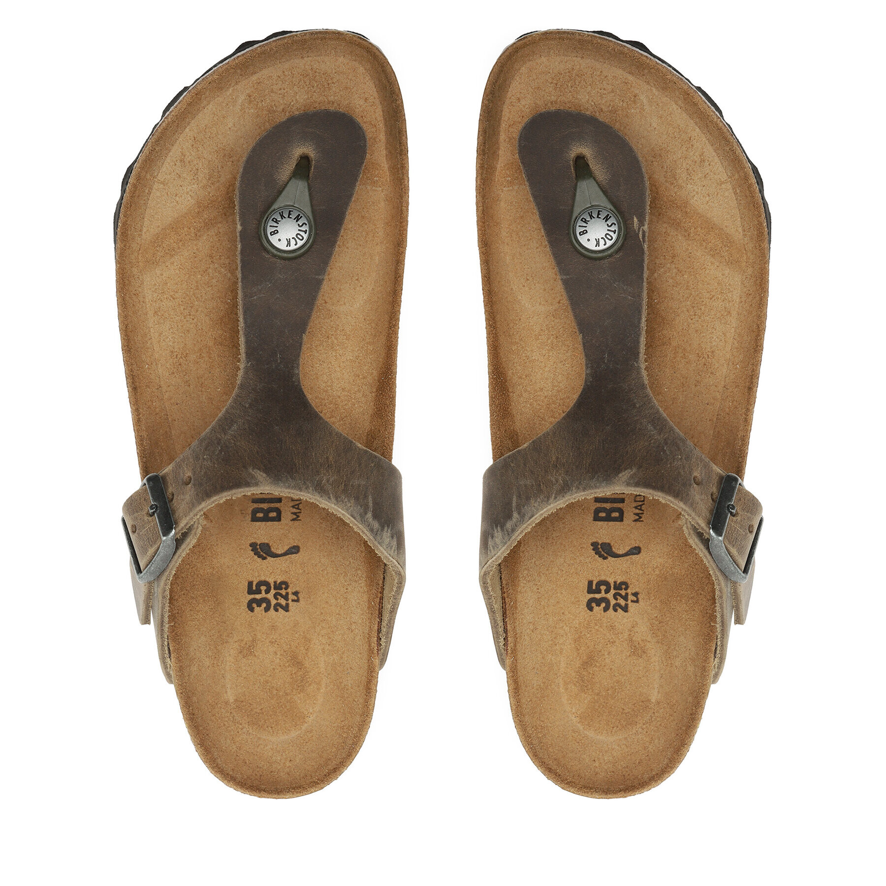 Birkenstock Žabky Gizeh Bs 1019383 Kaki - Pepit.sk