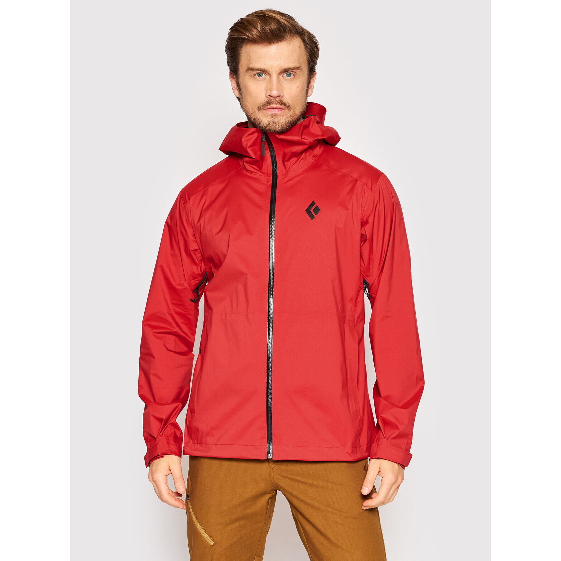 Black Diamond Outdoorová bunda Stormline Stretch Rain APCDT060 Červená Regular Fit - Pepit.sk