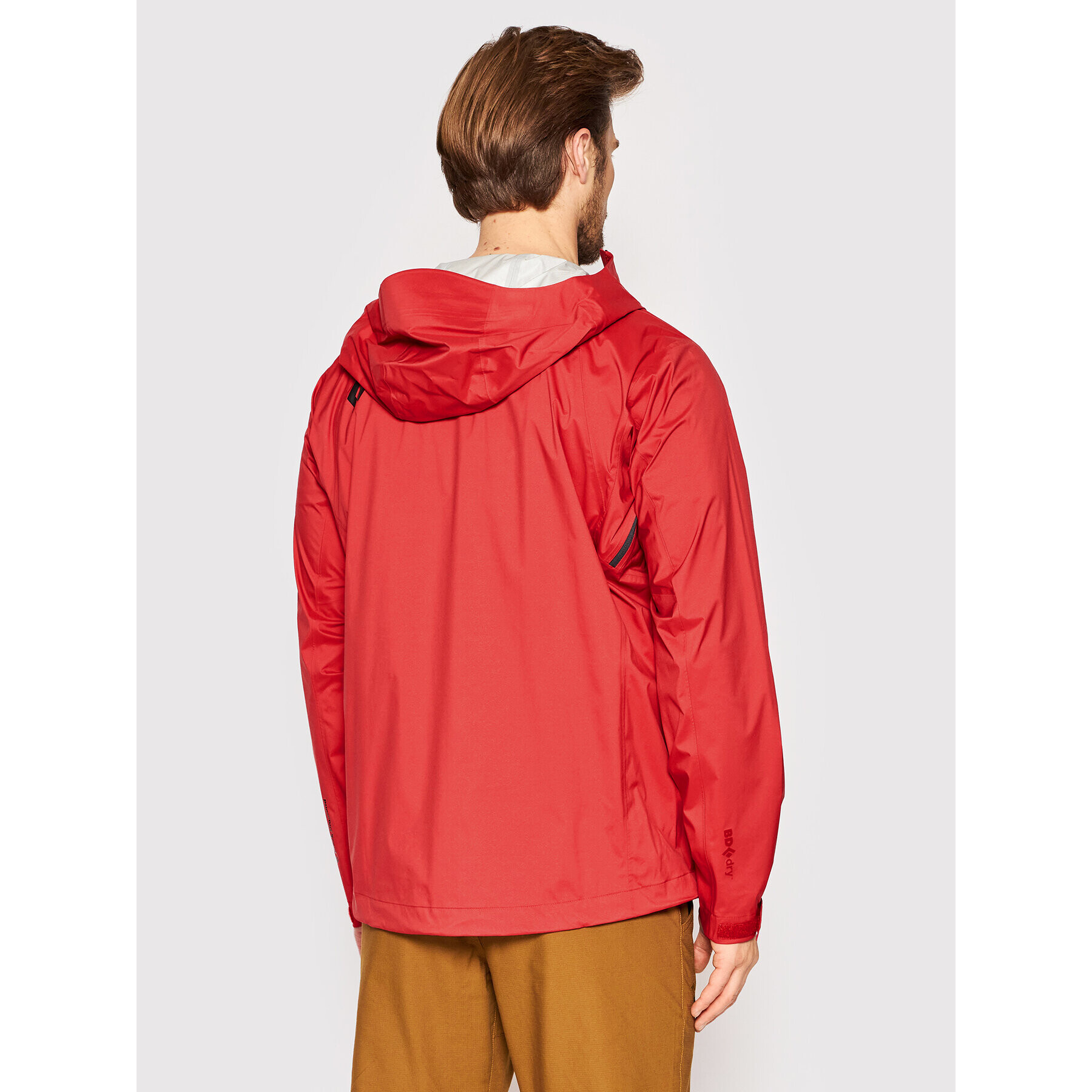 Black Diamond Outdoorová bunda Stormline Stretch Rain APCDT060 Červená Regular Fit - Pepit.sk