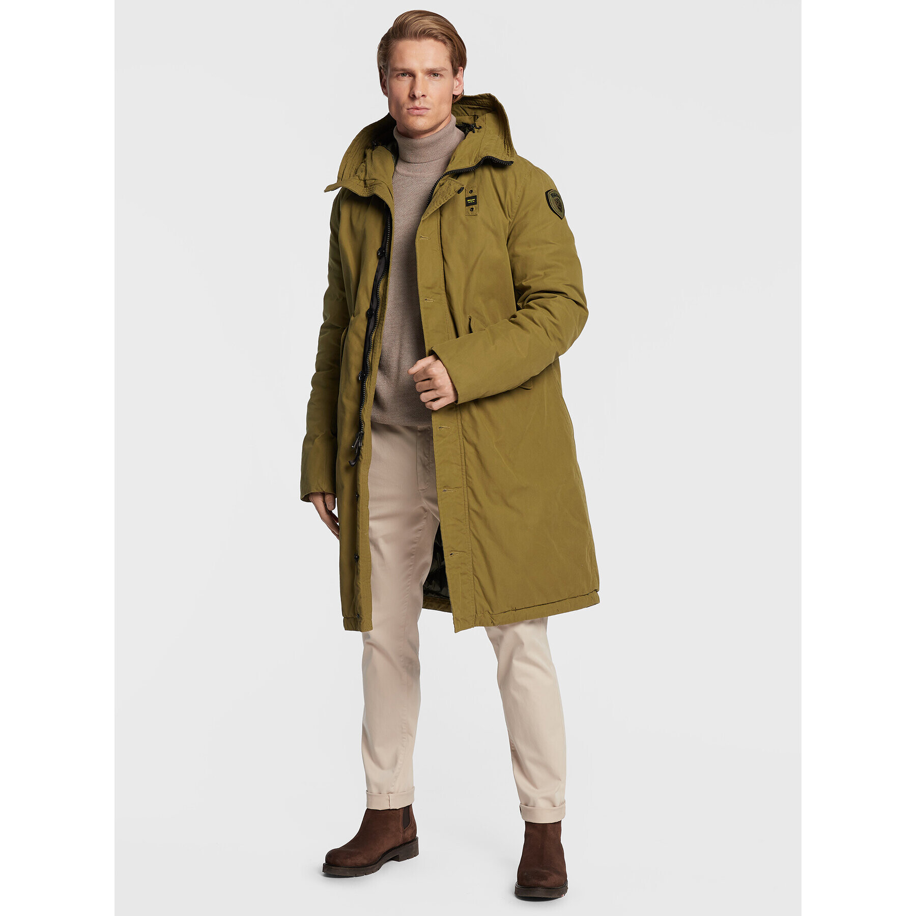 Blauer Parka Militare Otis BLUK03232 006362 Zelená Regular Fit - Pepit.sk