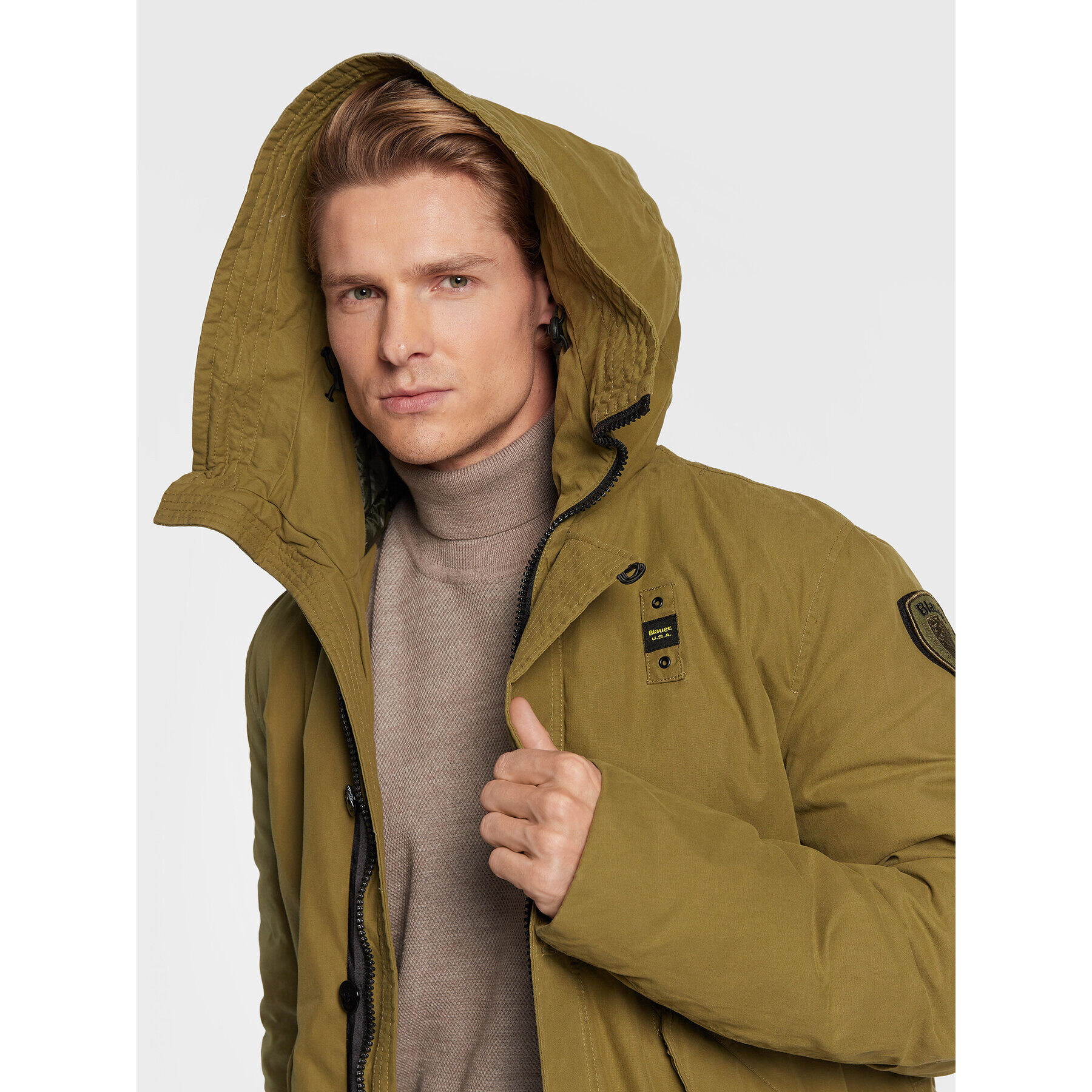 Blauer Parka Militare Otis BLUK03232 006362 Zelená Regular Fit - Pepit.sk