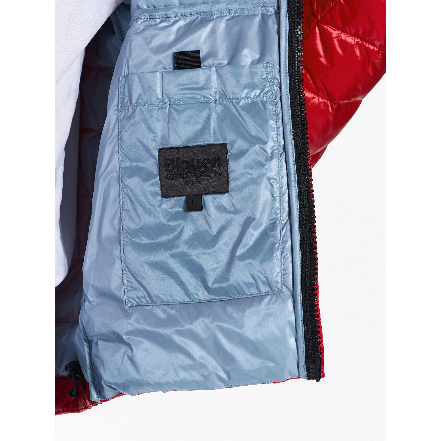 Blauer Prechodná bunda Jackson 23SBLUC03036 Červená Regular Fit - Pepit.sk