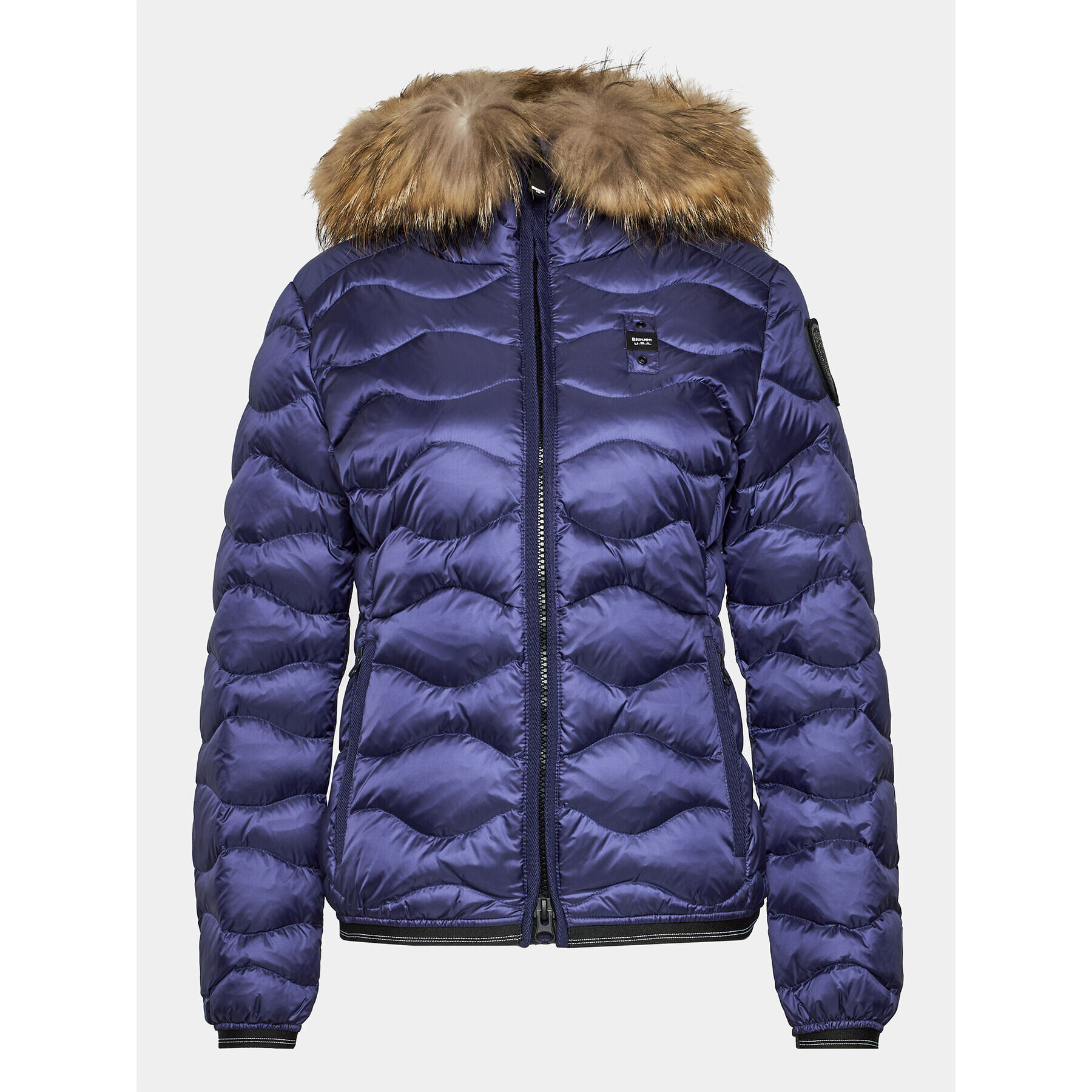 Blauer Vatovaná bunda 23WBLDC03093 Fialová Regular Fit - Pepit.sk