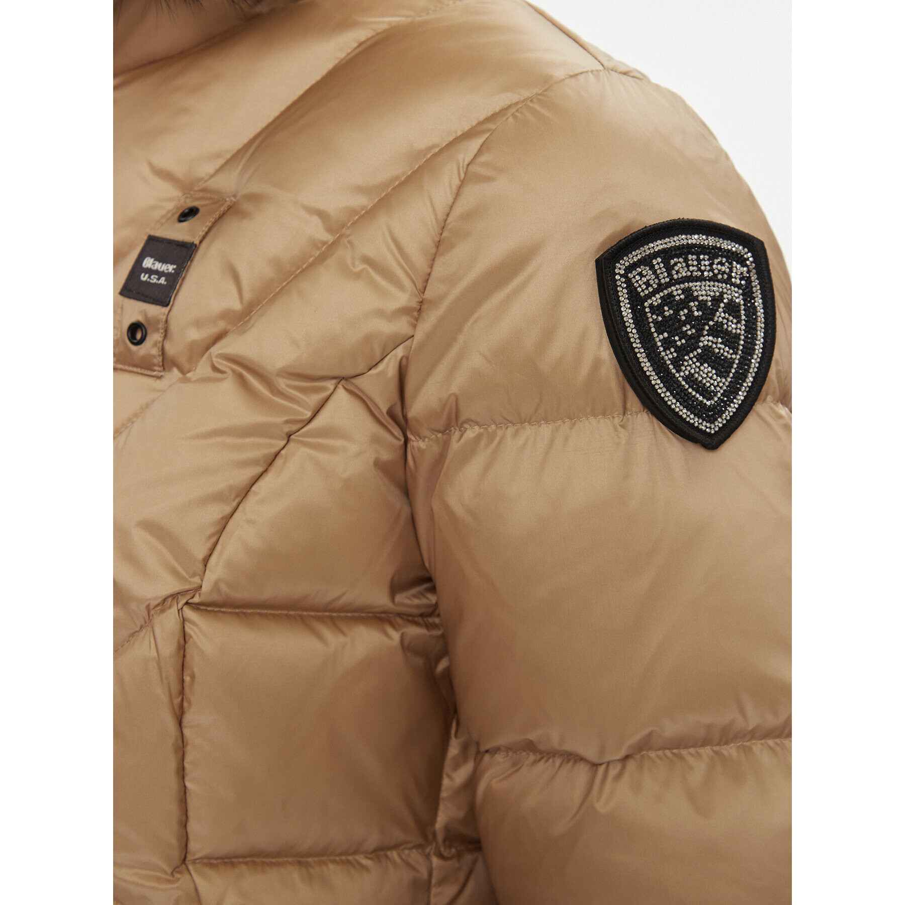 Blauer Vatovaná bunda 23WBLDC03141 Hnedá Regular Fit - Pepit.sk