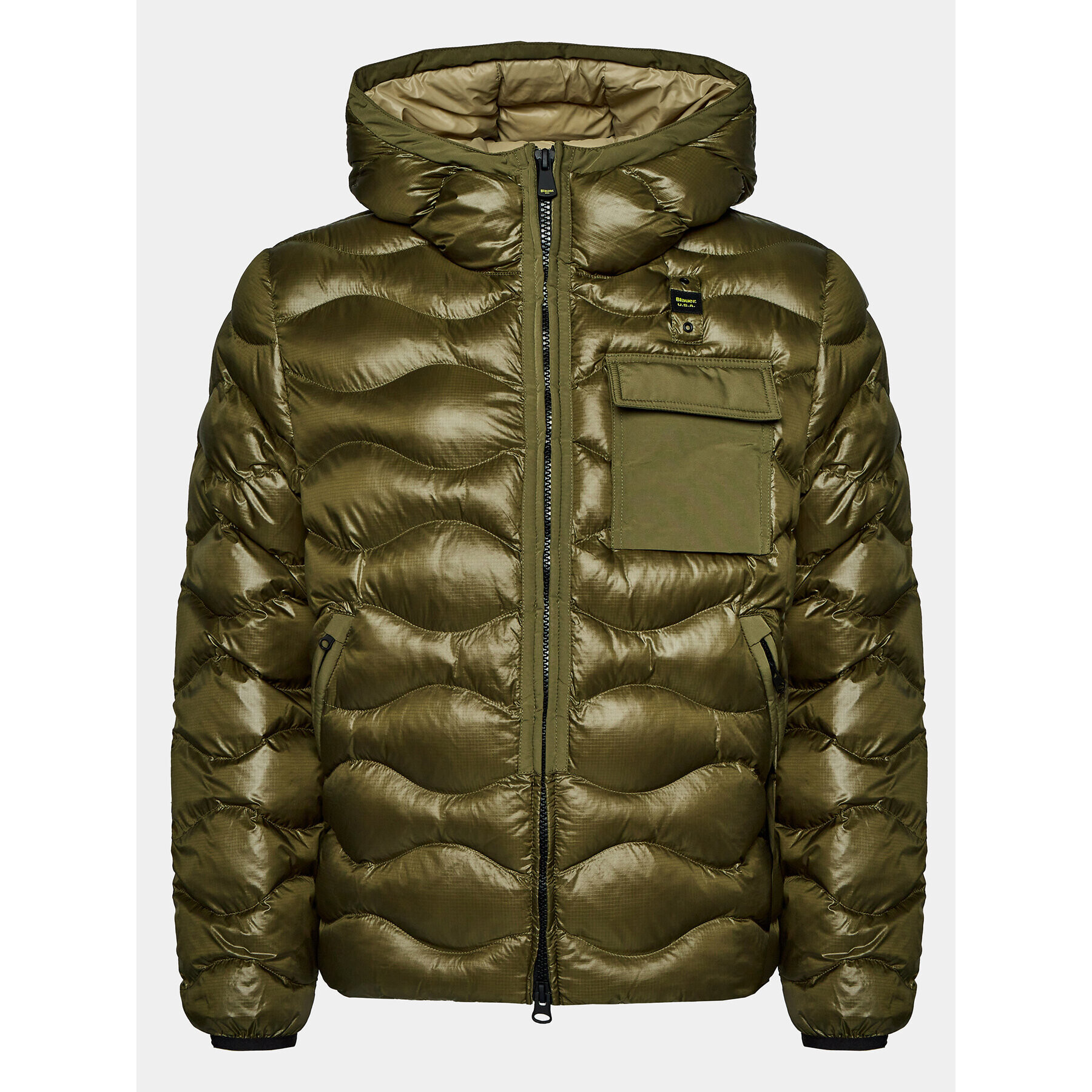 Blauer Vatovaná bunda 23WBLUC02084 Zelená Regular Fit - Pepit.sk