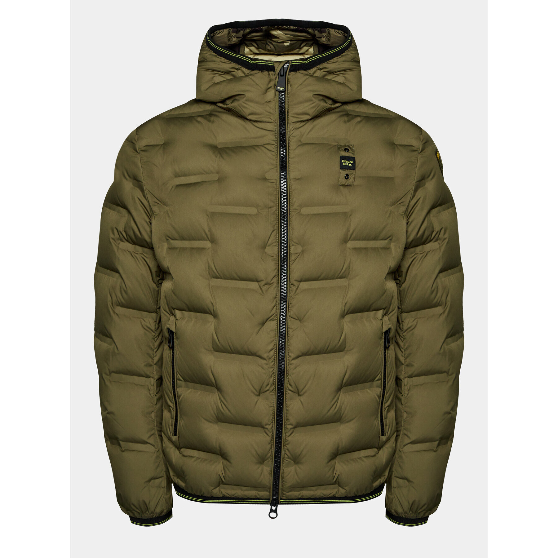 Blauer Vatovaná bunda 23WBLUC03182 Zelená Regular Fit - Pepit.sk