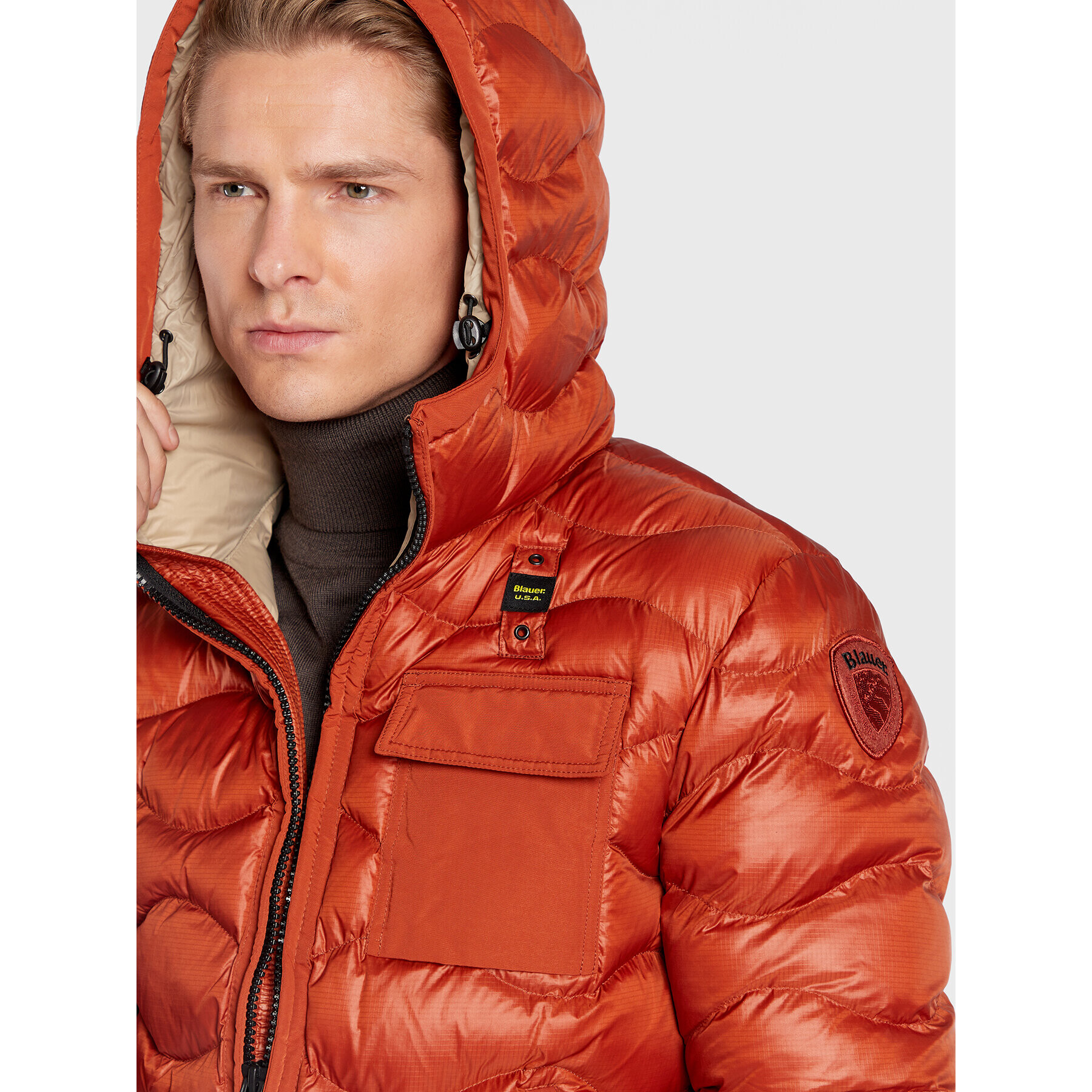 Blauer Vatovaná bunda Andy BLUC02143 005958 Oranžová Regular Fit - Pepit.sk