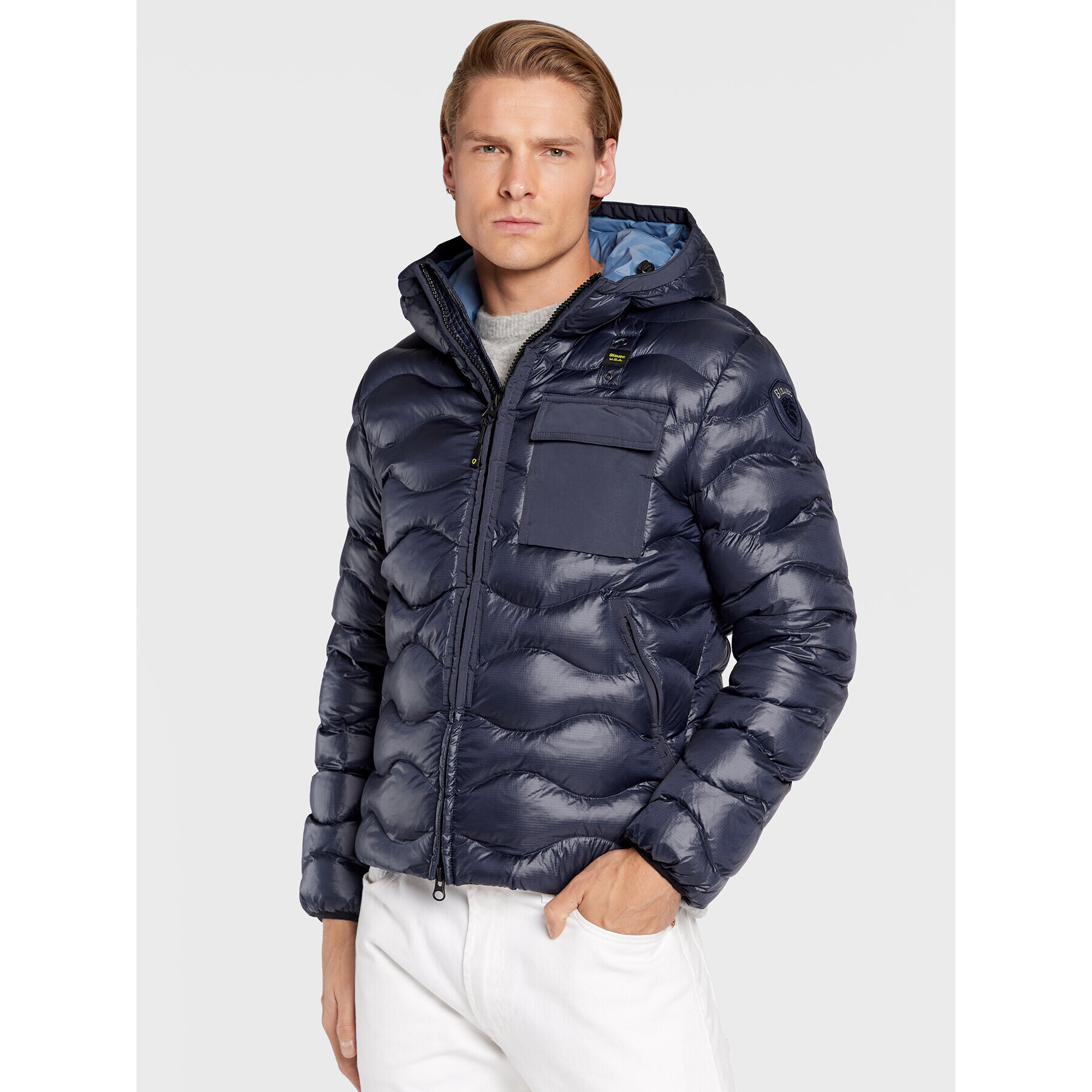 Blauer Vatovaná bunda Andy BLUC02143 005958 Tmavomodrá Regular Fit - Pepit.sk