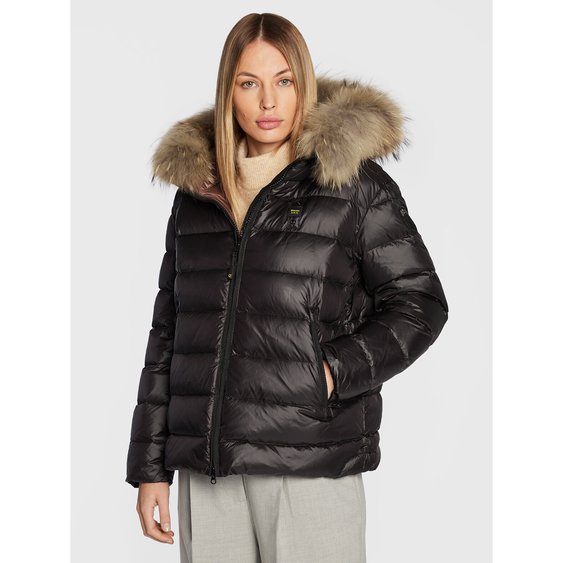 Blauer Vatovaná bunda BLDC03029 005050 Čierna Regular Fit - Pepit.sk