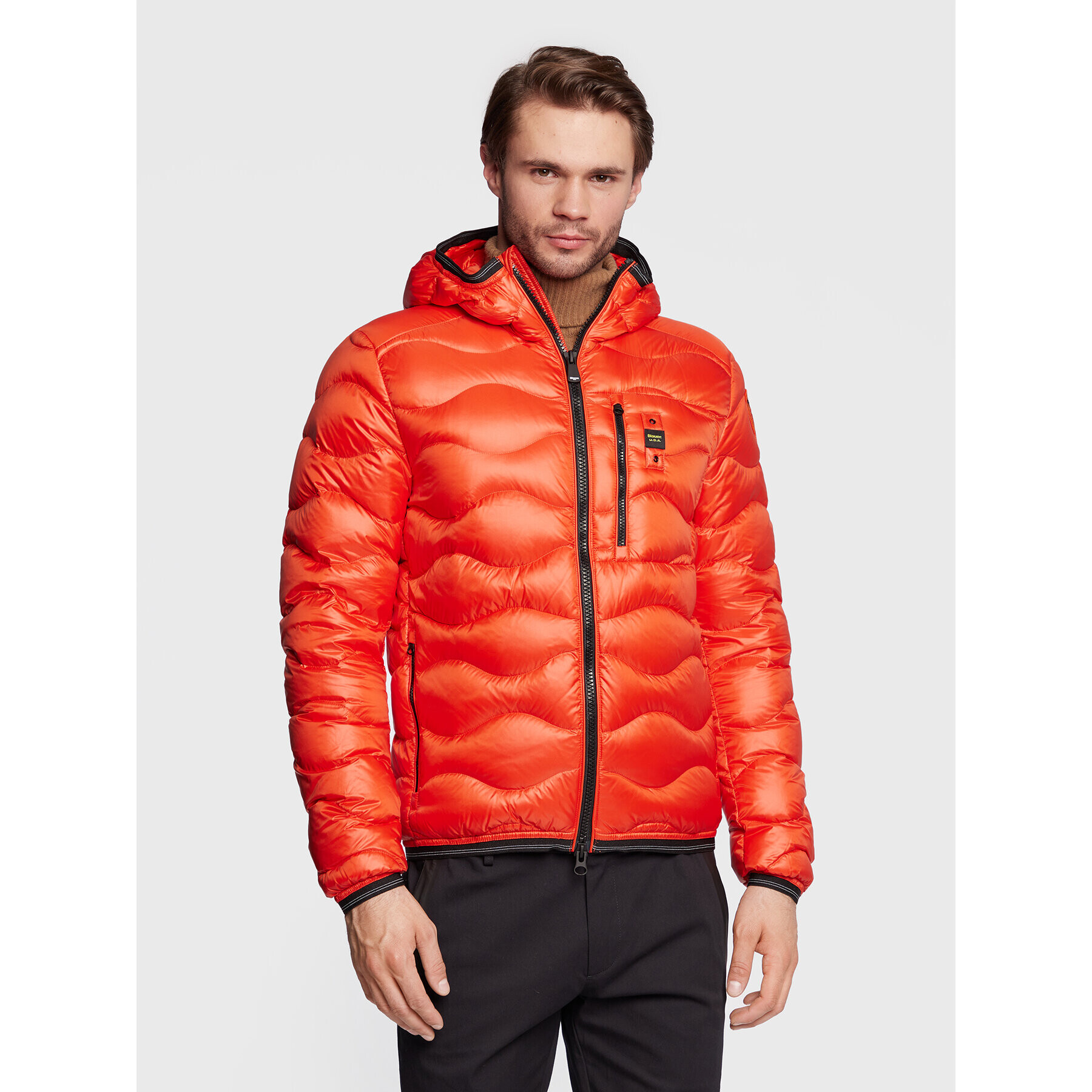 Blauer Vatovaná bunda BLUC03014 006355 Oranžová Regular Fit - Pepit.sk