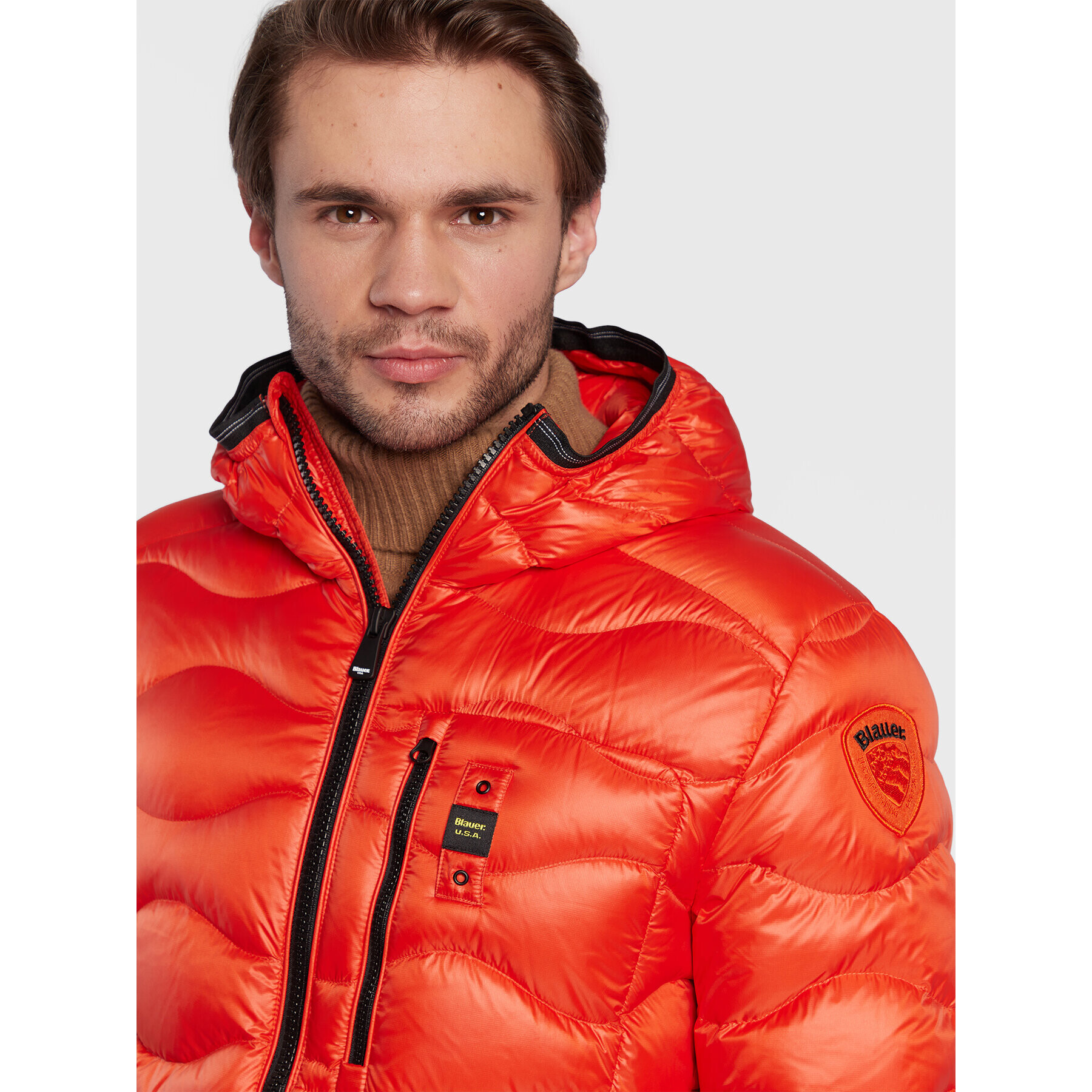 Blauer Vatovaná bunda BLUC03014 006355 Oranžová Regular Fit - Pepit.sk