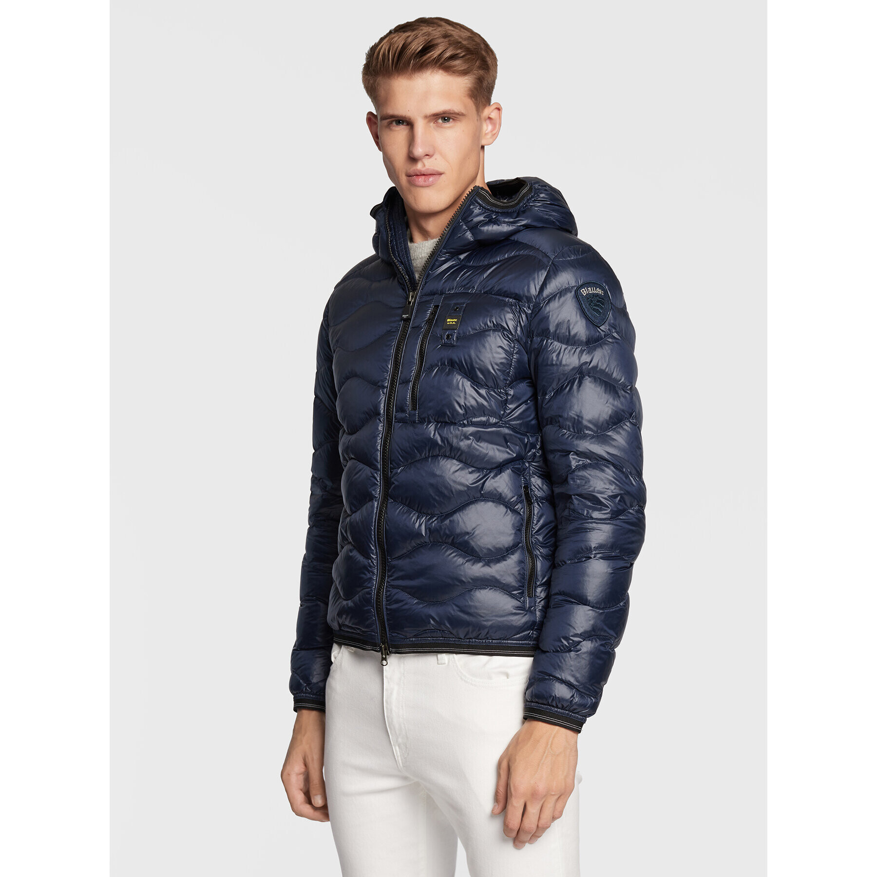 Blauer Vatovaná bunda BLUC03014 006355 Tmavomodrá Regular Fit - Pepit.sk