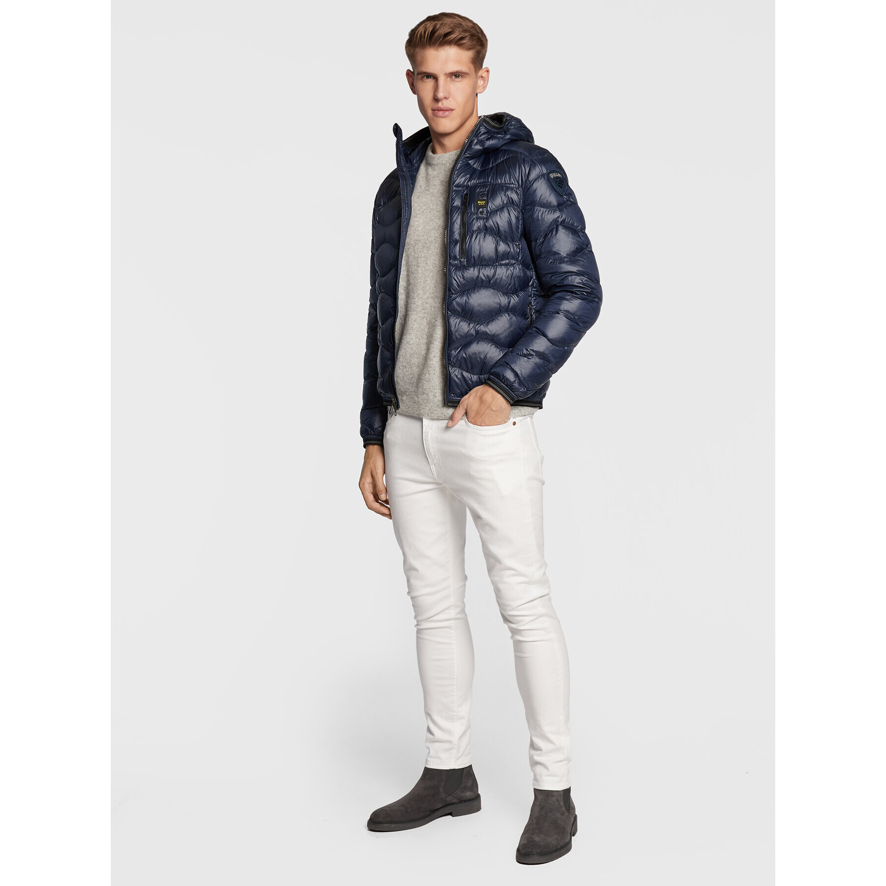 Blauer Vatovaná bunda BLUC03014 006355 Tmavomodrá Regular Fit - Pepit.sk