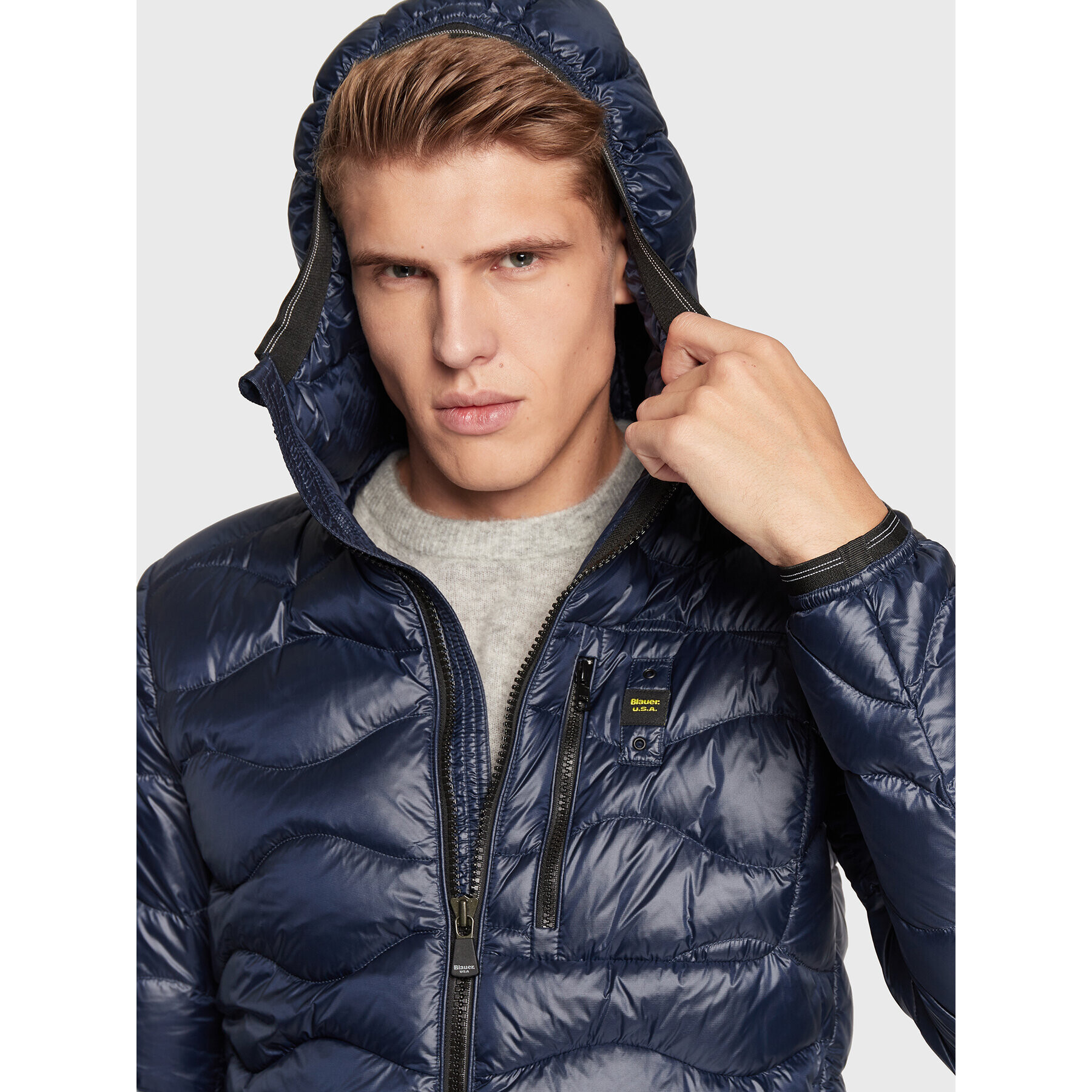 Blauer Vatovaná bunda BLUC03014 006355 Tmavomodrá Regular Fit - Pepit.sk