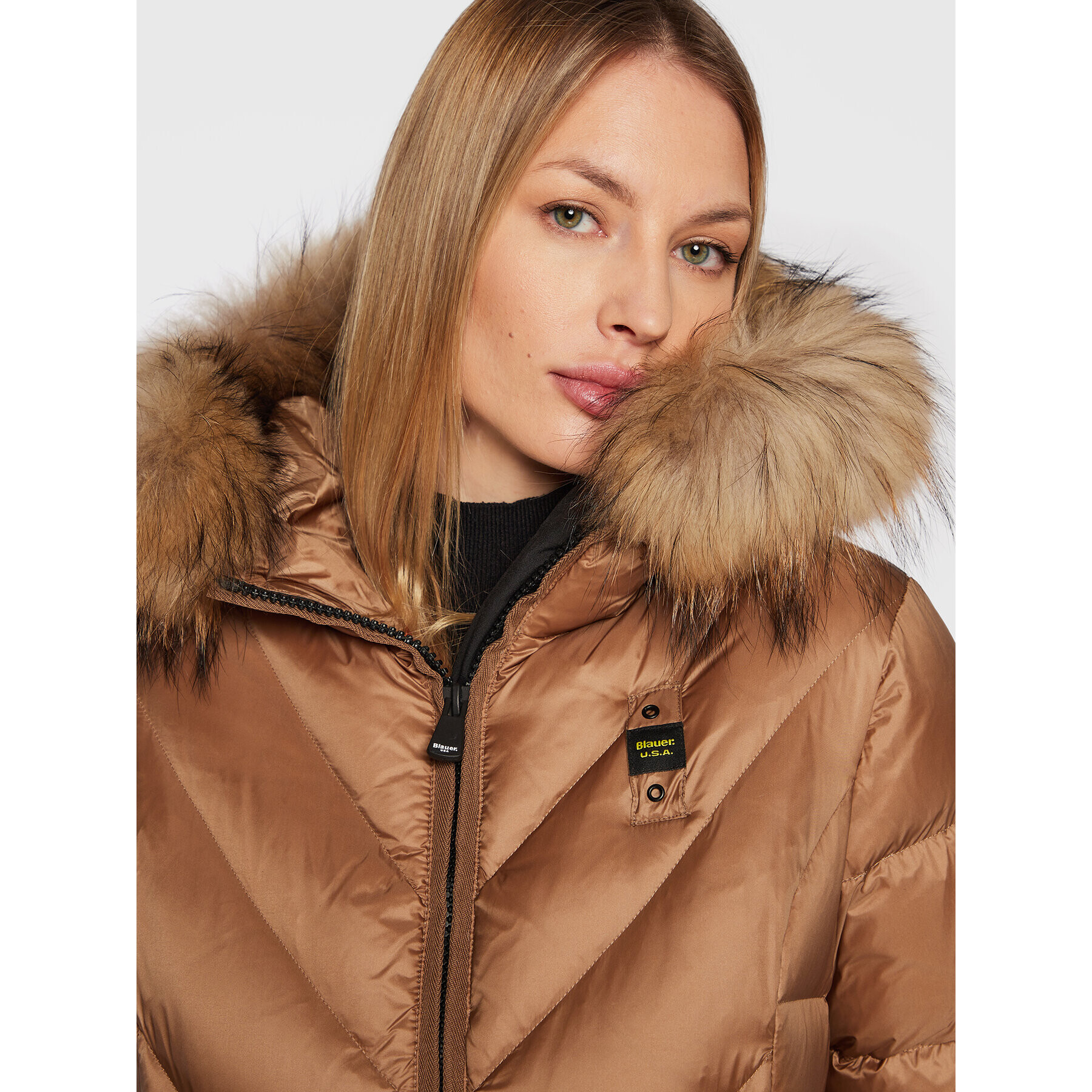 Blauer Vatovaná bunda Brandy BLDK03215 006047 Hnedá Regular Fit - Pepit.sk