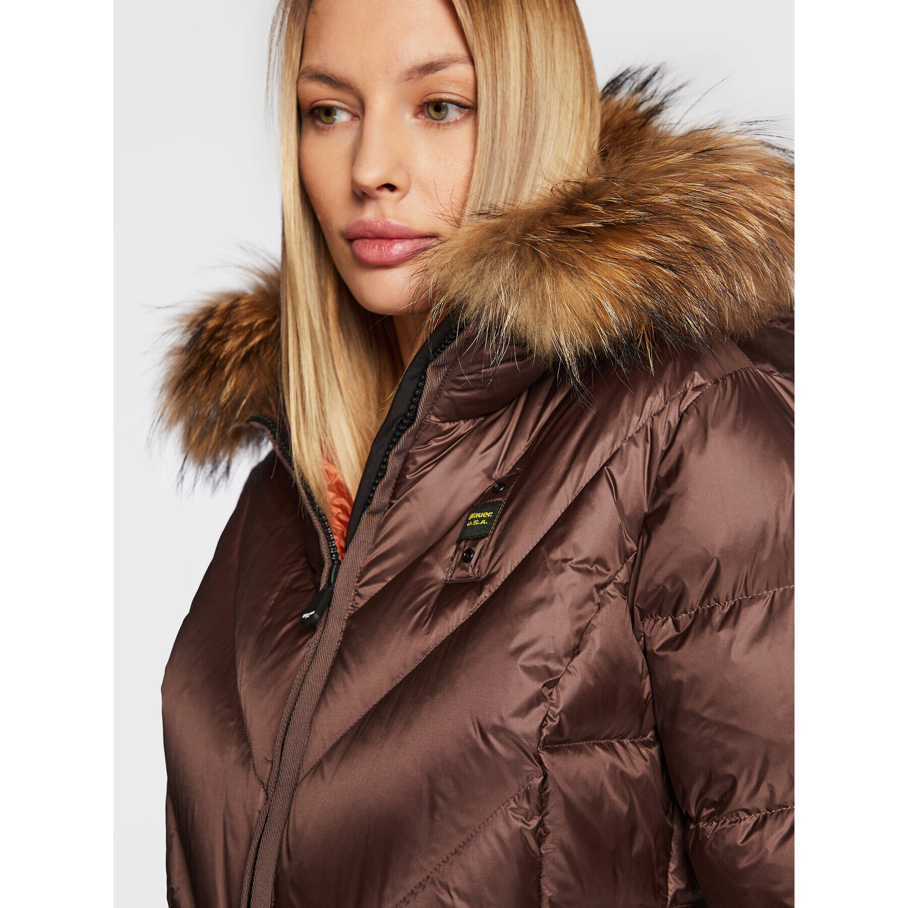 Blauer Vatovaná bunda Brandy BLDK03215 006047 Hnedá Regular Fit - Pepit.sk