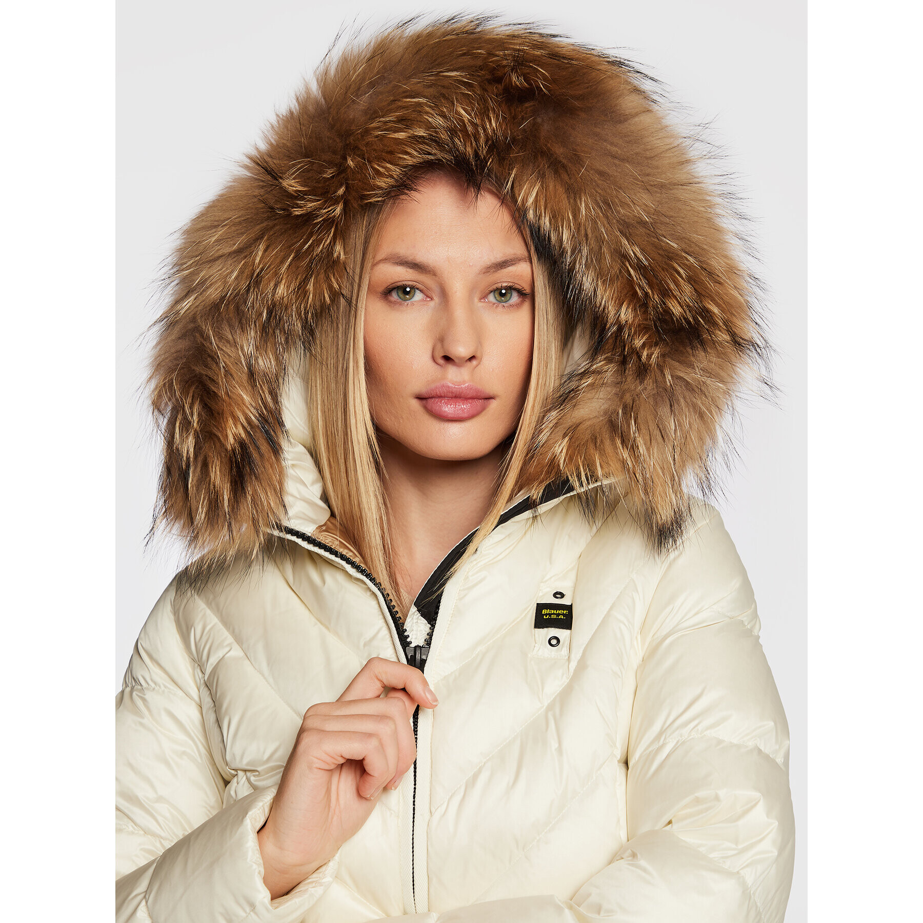 Blauer Vatovaná bunda Courtney BLDC03214 006047 Écru Regular Fit - Pepit.sk