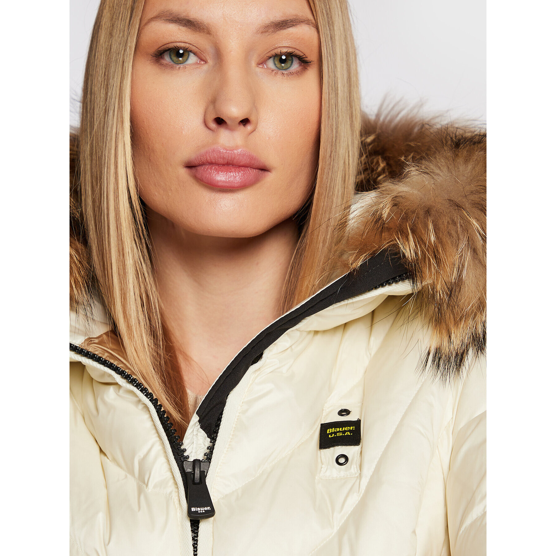 Blauer Vatovaná bunda Courtney BLDC03214 006047 Écru Regular Fit - Pepit.sk