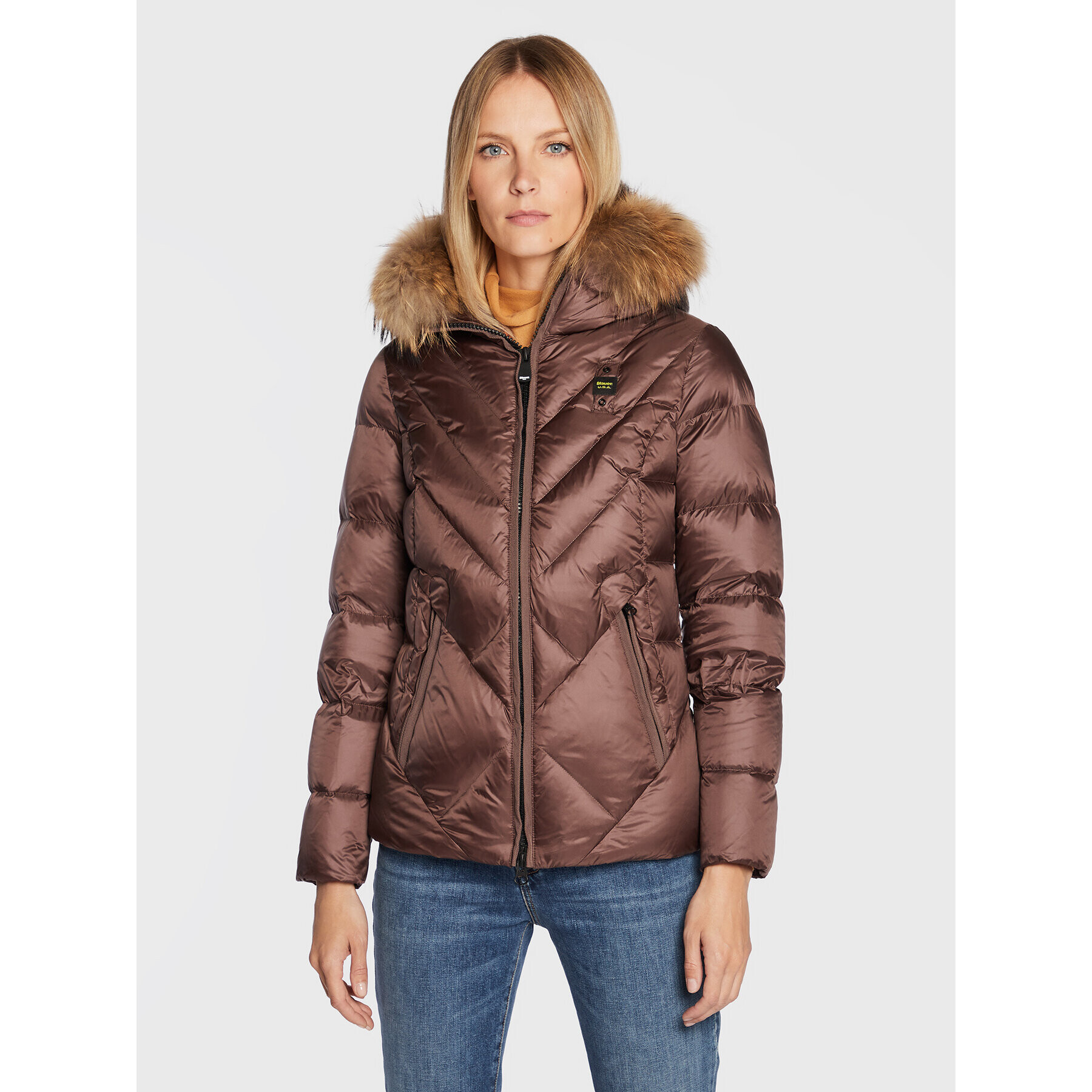 Blauer Vatovaná bunda Courtney BLDC03214 006047 Hnedá Regular Fit - Pepit.sk