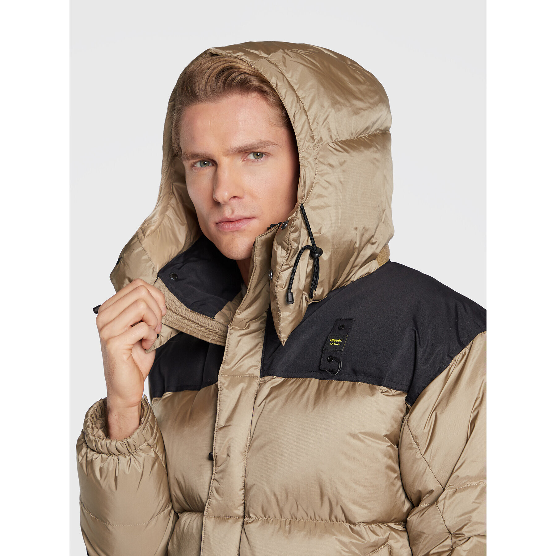 Blauer Vatovaná bunda Emerson BLUC03217 006365 Béžová Regular Fit - Pepit.sk