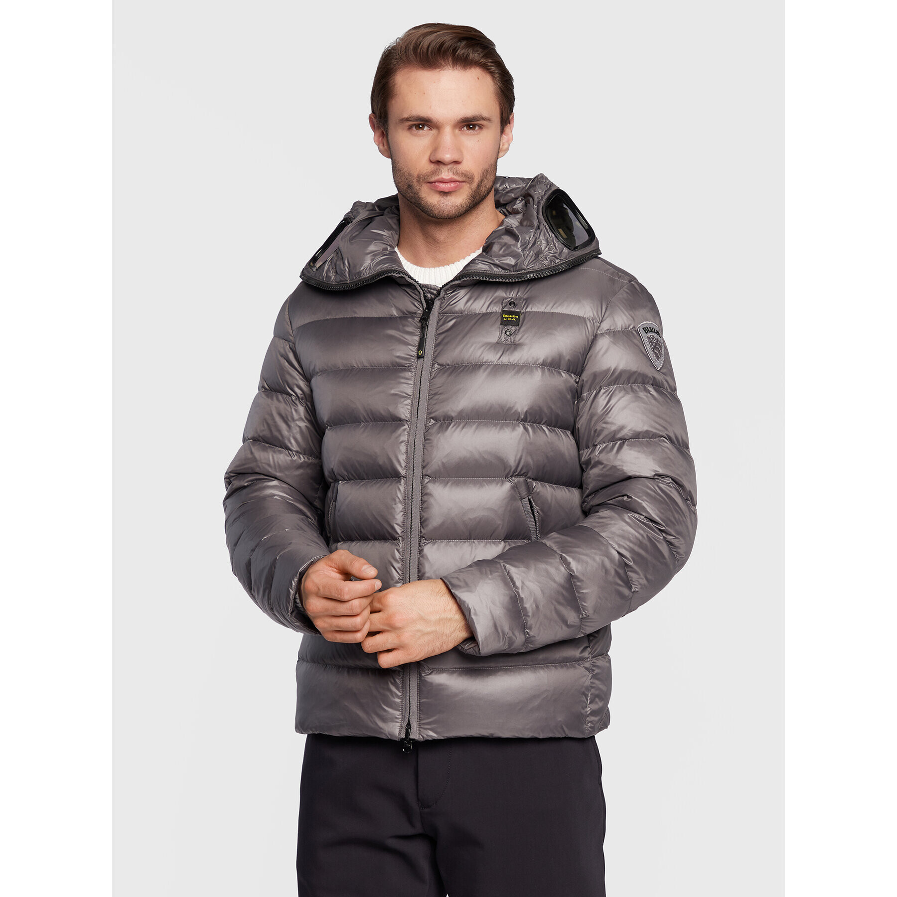 Blauer Vatovaná bunda Enrique BLUC03128 006360 Sivá Regular Fit - Pepit.sk