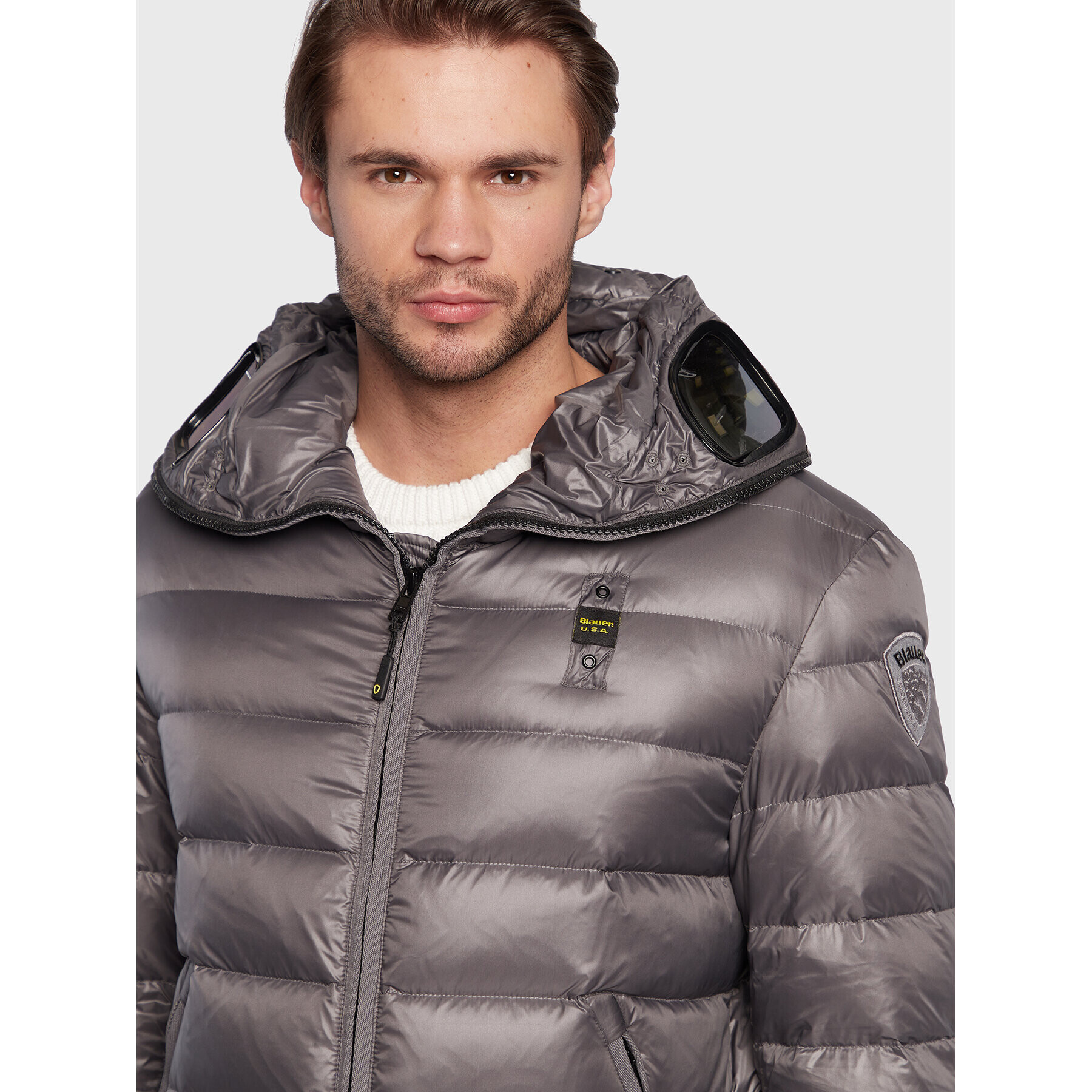 Blauer Vatovaná bunda Enrique BLUC03128 006360 Sivá Regular Fit - Pepit.sk