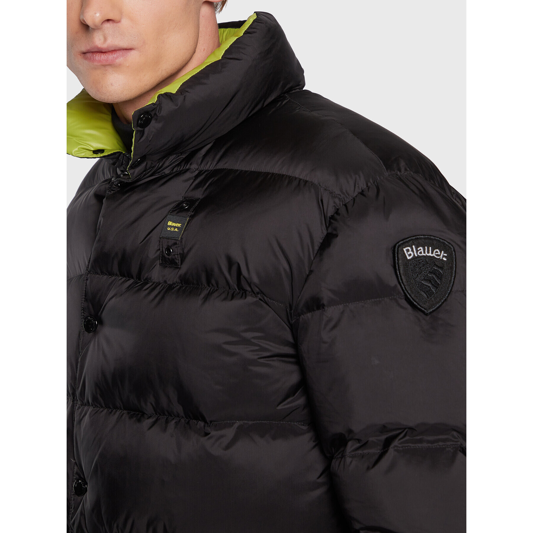 Blauer Vatovaná bunda Fletcher BLUC03219 006365 Čierna Regular Fit - Pepit.sk