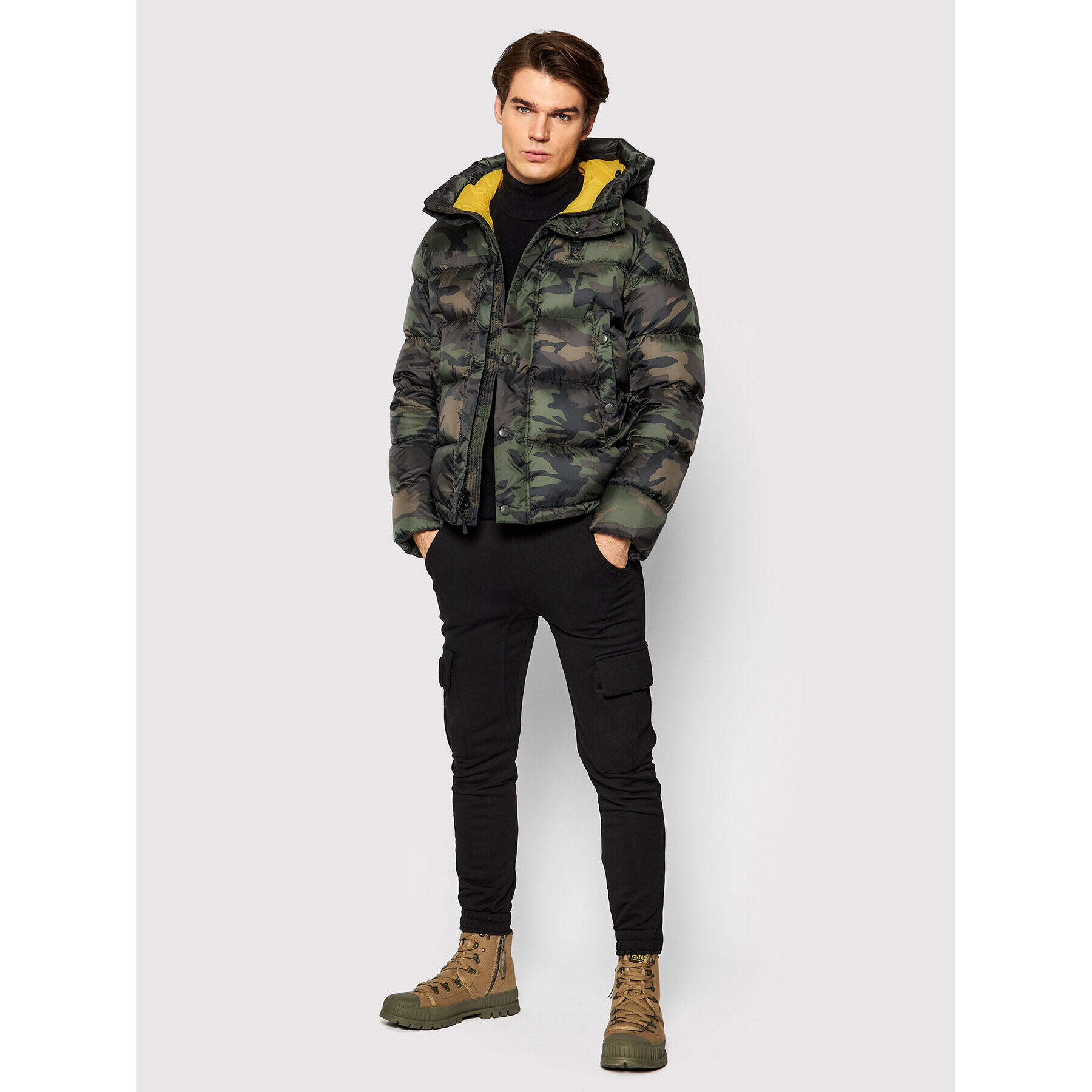 Blauer Vatovaná bunda Hector 21WBLUC03082 005776 Zelená Regular Fit - Pepit.sk