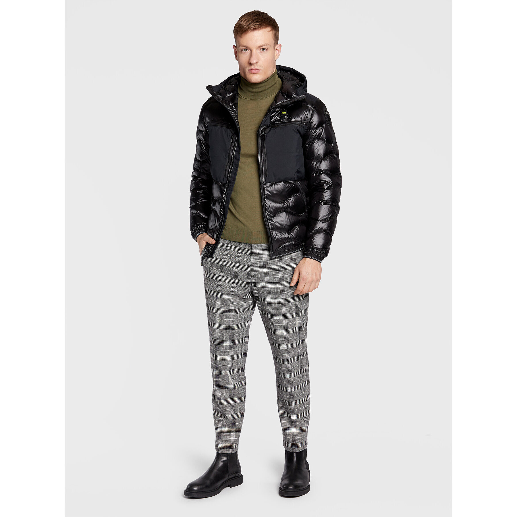 Blauer Vatovaná bunda Kent BLUC03013 006355 Čierna Regular Fit - Pepit.sk