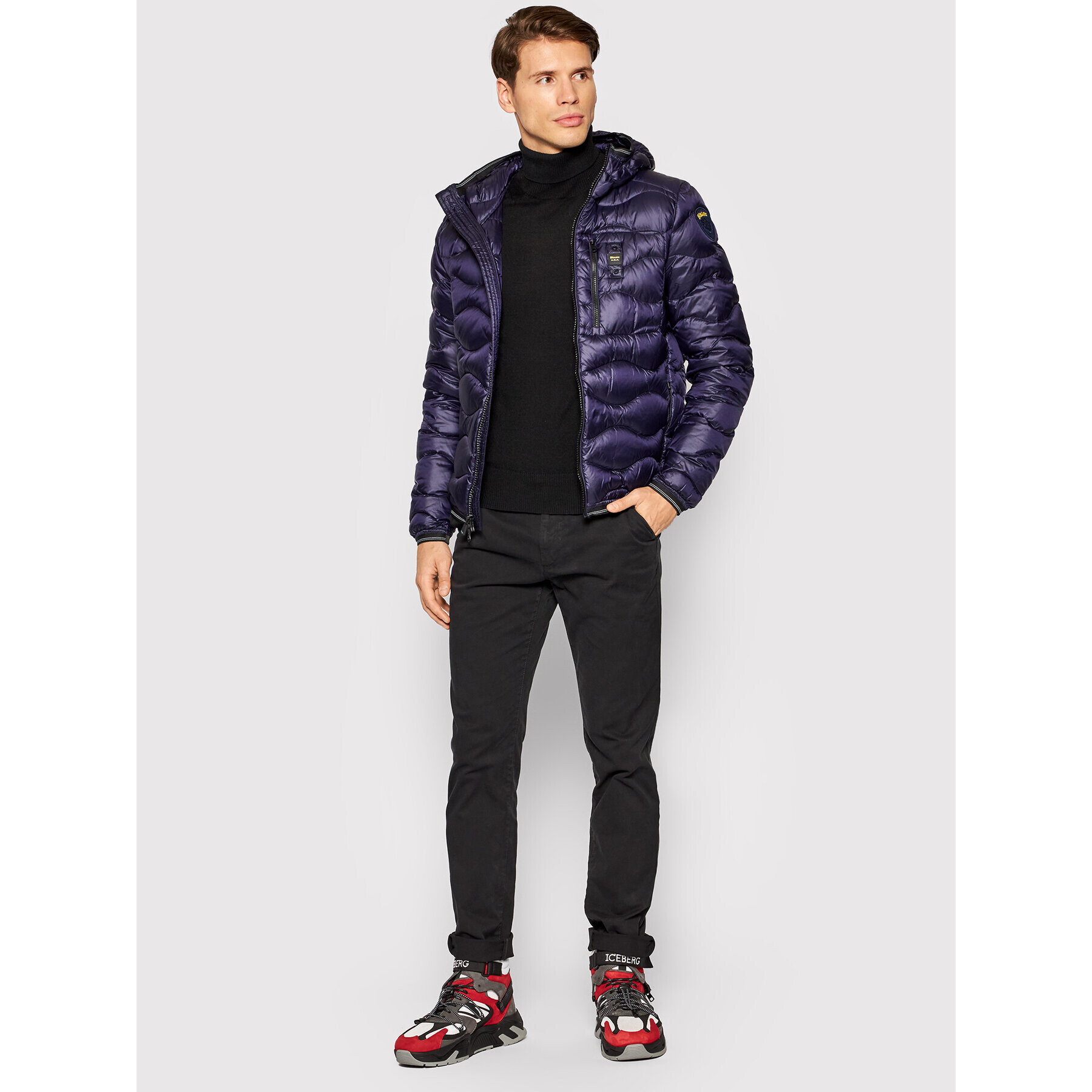 Blauer Vatovaná bunda Maurice 21WBLUC03080 004719 Tmavomodrá Regular Fit - Pepit.sk