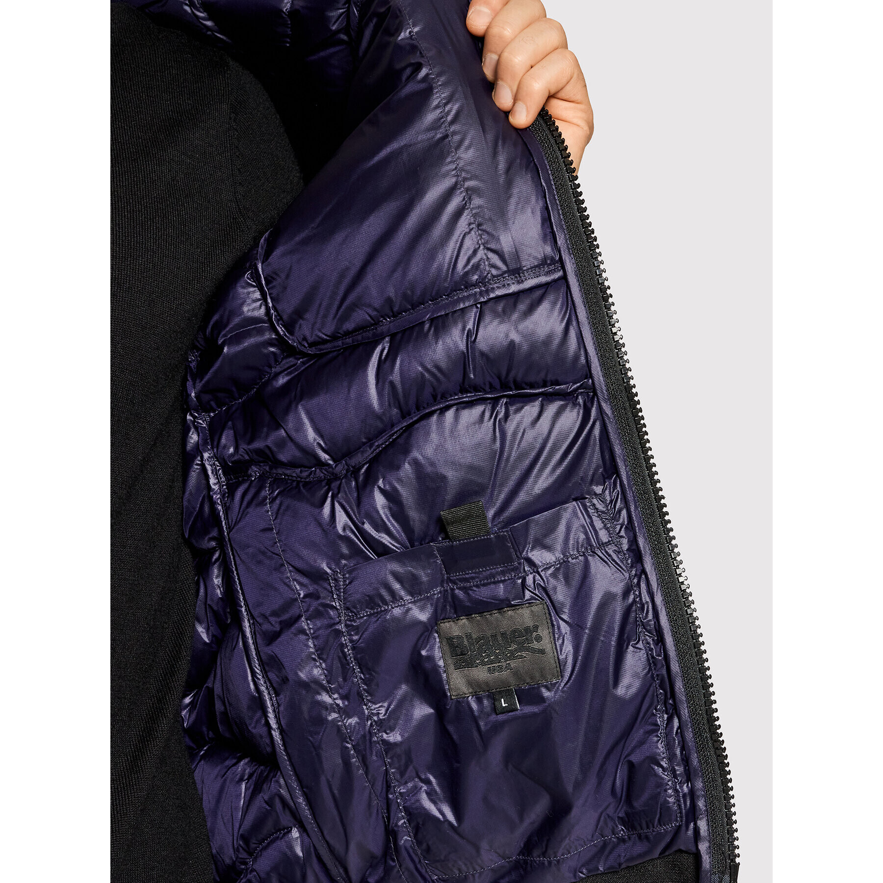 Blauer Vatovaná bunda Maurice 21WBLUC03080 004719 Tmavomodrá Regular Fit - Pepit.sk