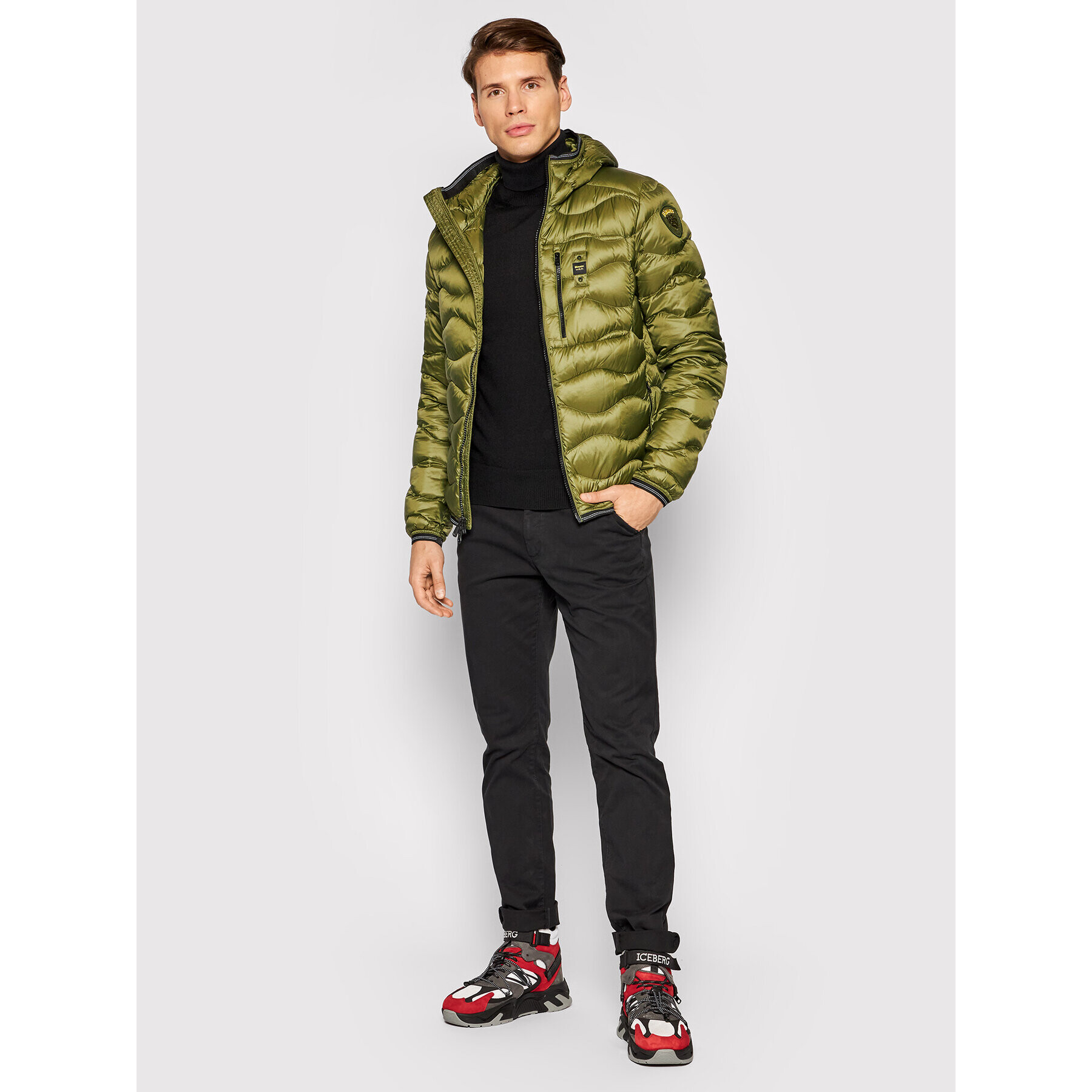 Blauer Vatovaná bunda Maurice 21WBLUC03080 004719 Zelená Regular Fit - Pepit.sk