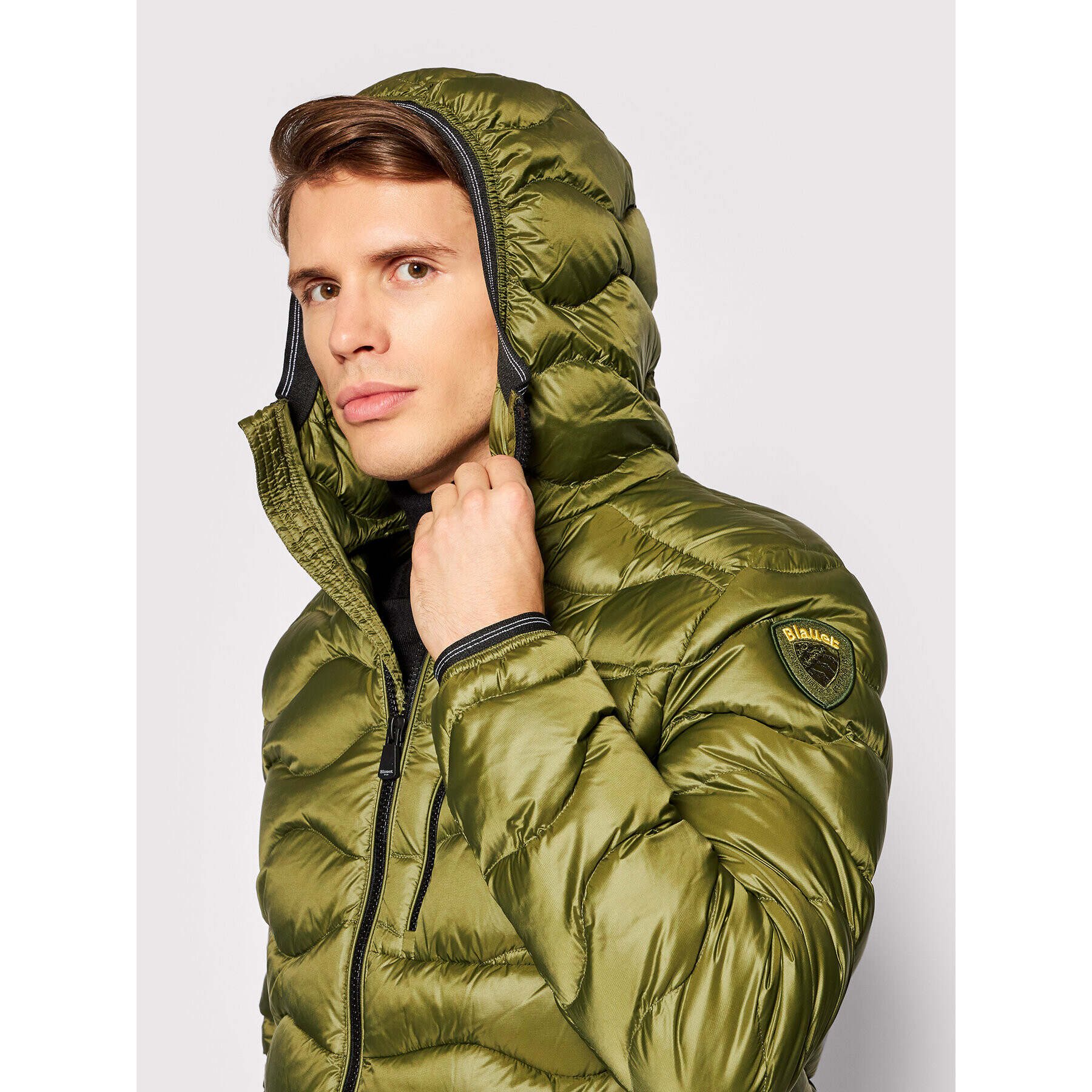 Blauer Vatovaná bunda Maurice 21WBLUC03080 004719 Zelená Regular Fit - Pepit.sk