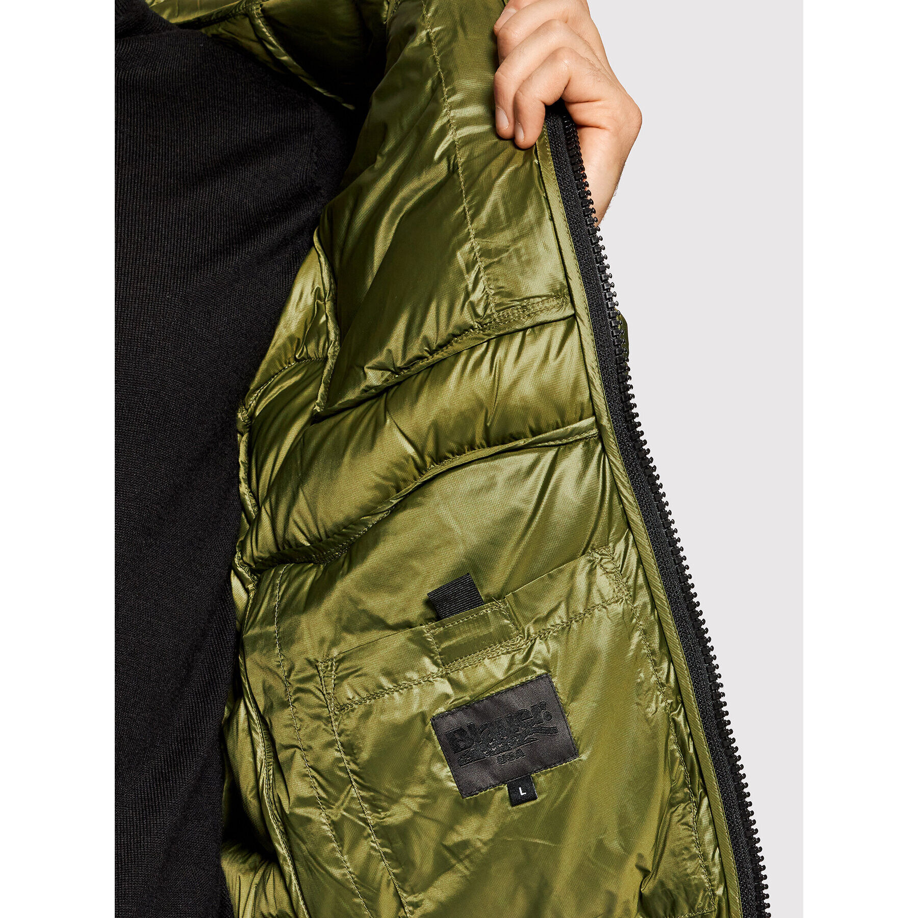 Blauer Vatovaná bunda Maurice 21WBLUC03080 004719 Zelená Regular Fit - Pepit.sk